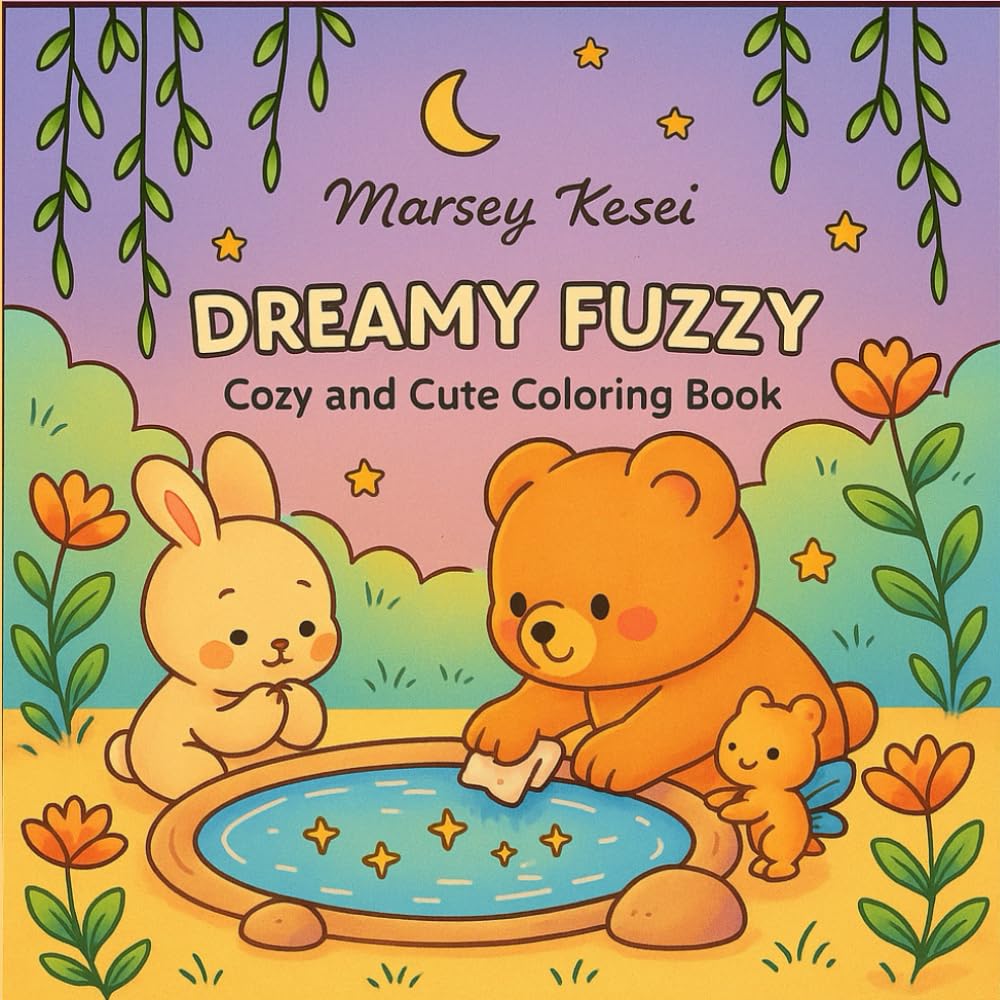 DREAMY FUZZ: Coloring Book for Adults and Teens featuring dreamy life of hygge chraracters with love and dream-like fantasy, Cozy and Cute Drawings for Relaxation (Dreamy Fuzz)