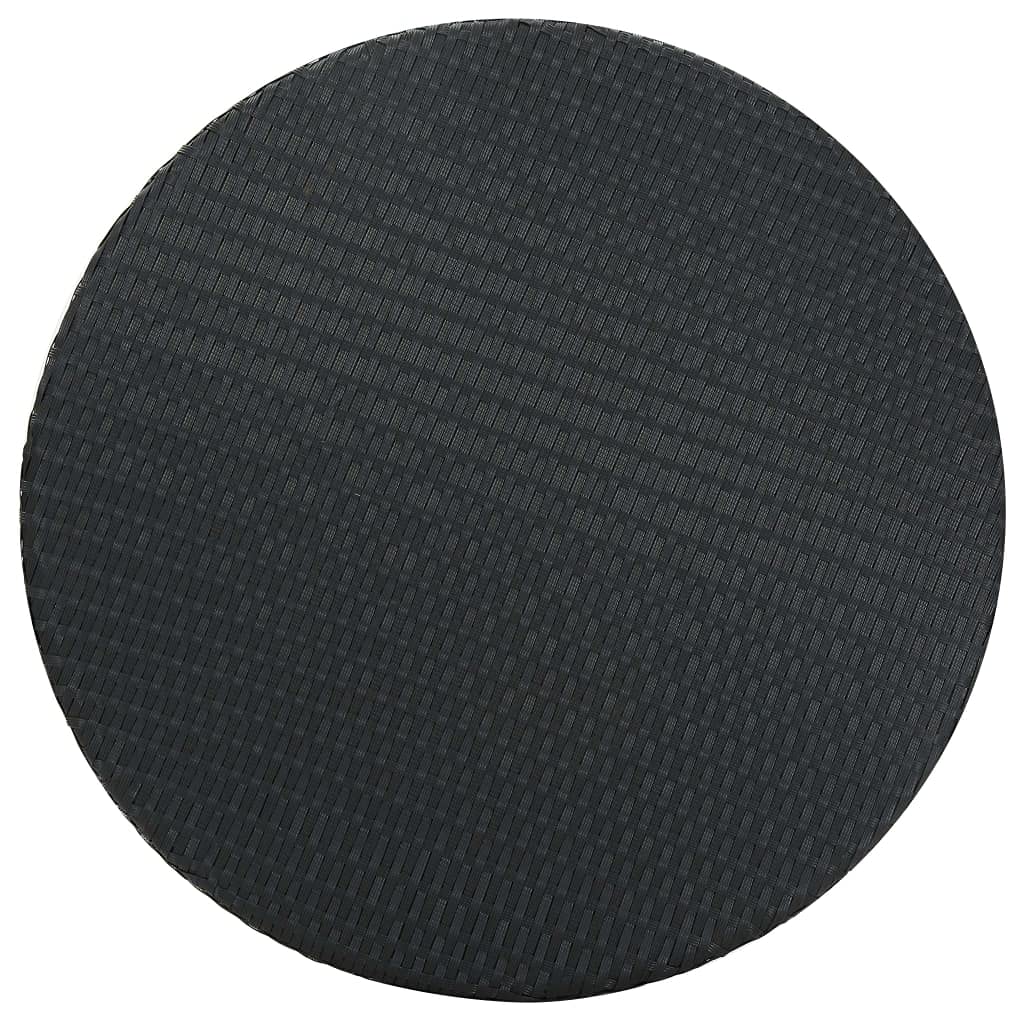 vidaXL Set Bar da Giardino 5 pz con Cuscini Polyrattan Nero