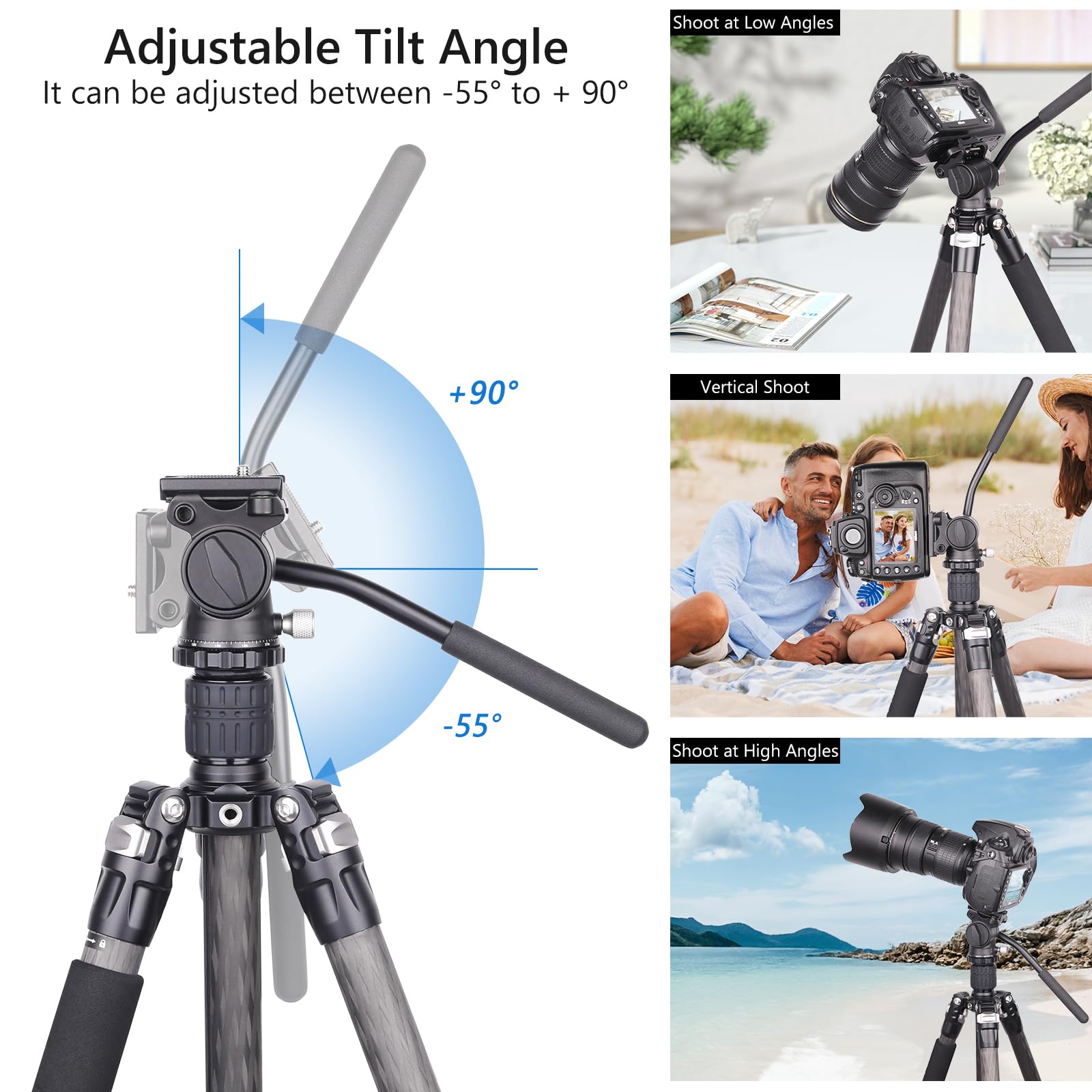 新品 ビデオ雲台 DSLR ,VIDEOオイルフリュード雲台 Amazon | ARTCISE フルードカメラビデオ雲台 アルミニウム合金製