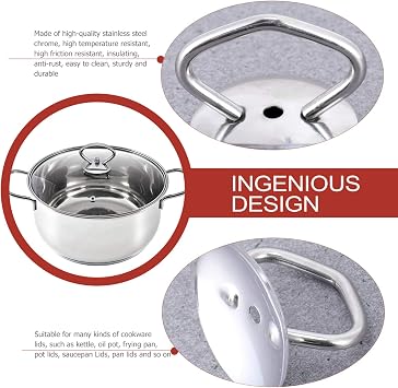 DOITOOL 5Pcs Universal Pot Lid Replacement Knobs Pan Lid Knobs Detachable Pot Handle for Kitchen Cookware