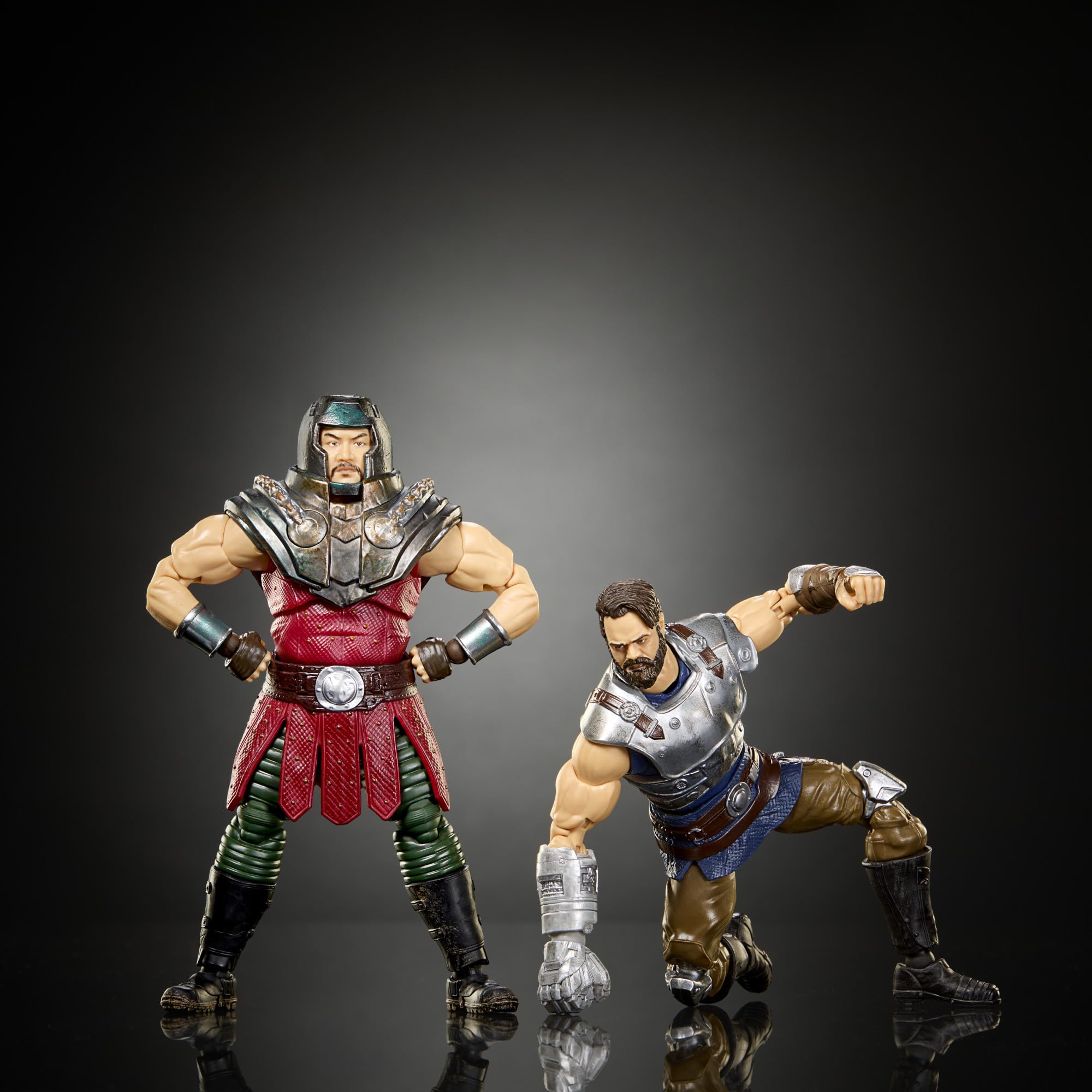 Masters of The Universe Ram Man Fisto Zestaw 2 figurek akcji w skali 1:12 z motywem, zgodnie z filmem Motu 2026, najwyższa jakość, punkty przegubowe, JKJ34