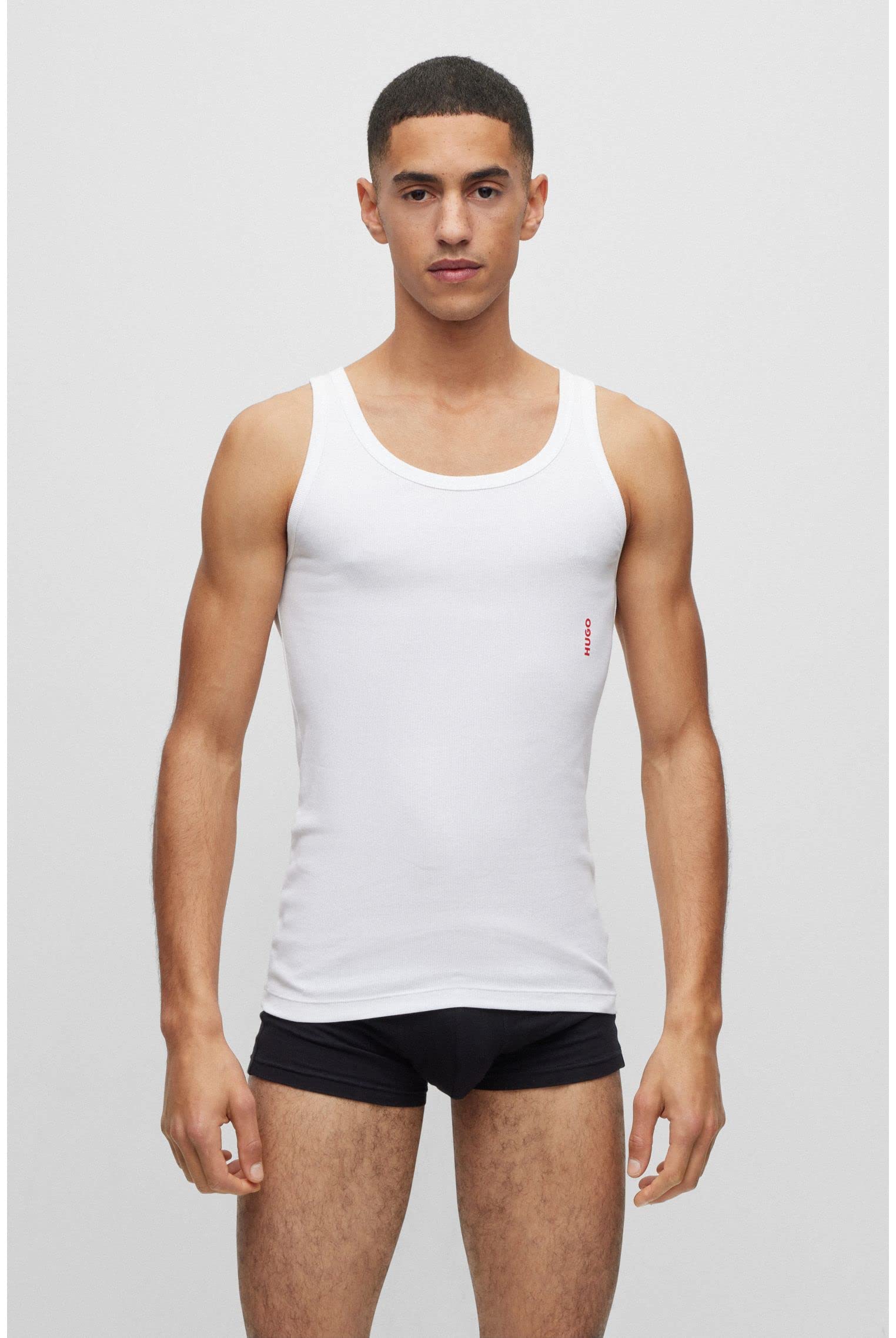 Hugo Tank Top Twin Pack Camiseta de Tirantes Hombre (Pack de 1)