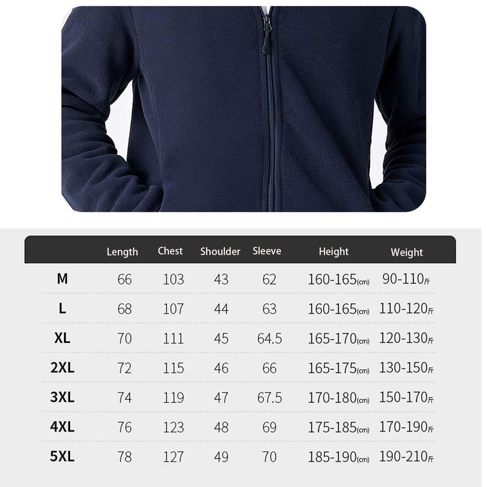 HB1 Chaqueta de Forro Polar para Hombre, Abrigo Grueso para Acampar al Aire Libre, Abrigo para Turismo, Escalada de Montaña, Ropa de Abrigo con Cuello Alto