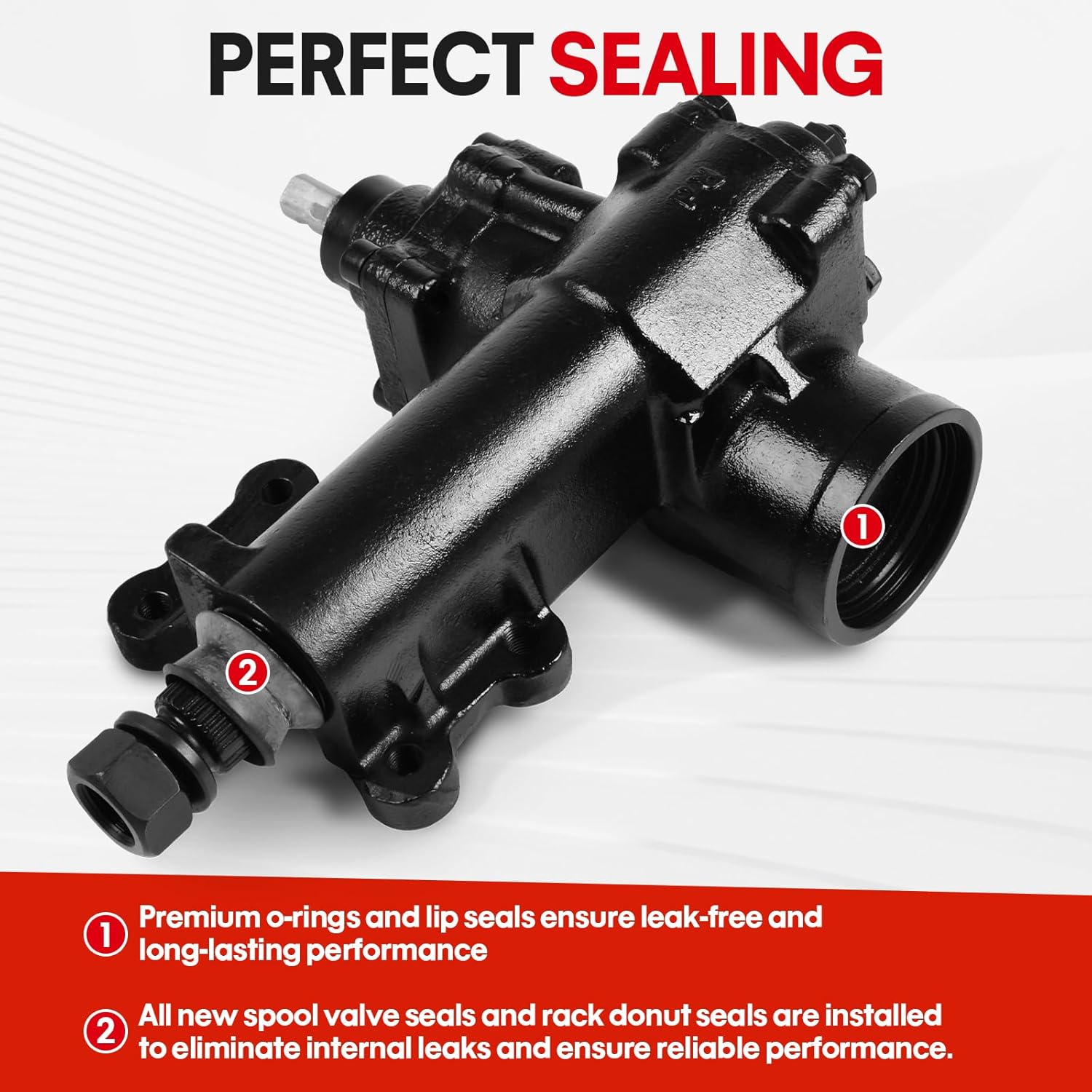 Power Steering Gearbox Gear Box for Jeep Wrangler 2007-2017, Wrangler JK 2018, Sport Utility 4-Door Only, OE Number 52126348AD,52126348AA, 52126348AB