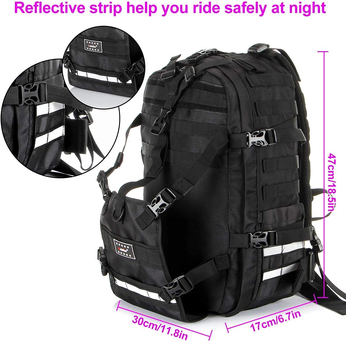 Helmet Backpack Large Capacity for Motorcycle Cycling - Waterproof, Expandable - Men Basketball Luggage Storage Backpack for Sports Outdoor Activities : Automotive