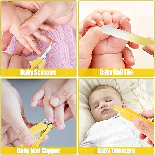 Vista 11 de Kit de cuidado de la salud y aseo para bebés recién nacidos, kit de cuidado de bebé de 24 piezas mejorado, juego de cuidado de la salud