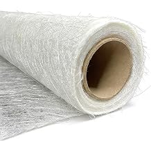 LIUNI Fiberglass Mat 300gsm Fiberglass Chopped Strand Mat Cloth Strong Repair Function for Boats Surfaces and Reinforces Repairs Size1.04 * 5m