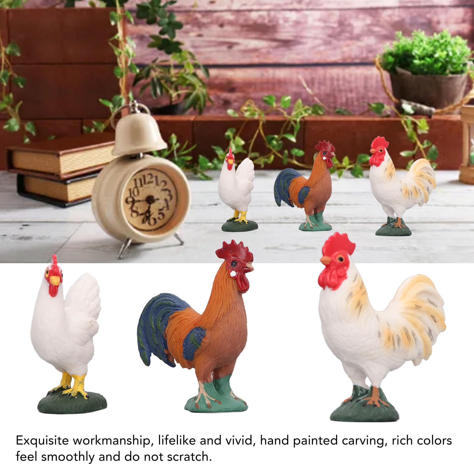 TOPINCN 4 Pcs Farm Cute Animal Figurines - Image 2