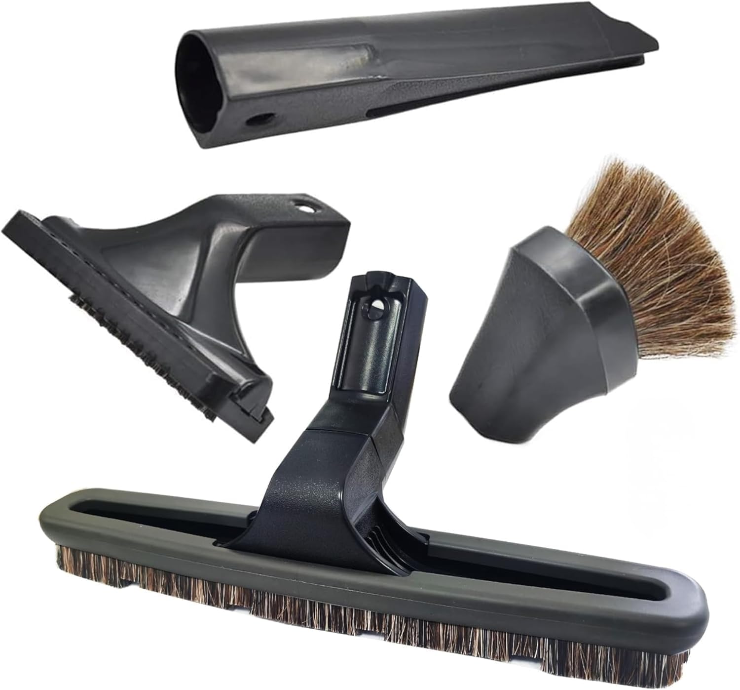 Replacement Rainbow Vacuum Attachments – Compatible with Rainbow Vacuum Models D2, D3, D4, D4C, SE, E, E2 – Floor Brush, Horsehair Dusting Brush, Crevice Tool & Upholstery Tool Set