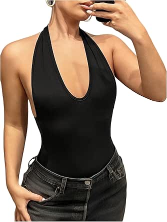 Glitter body met lange mouwen zwart