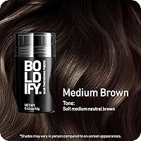 Vista 60 de BOLDIFY - Fibras de pelo para el cabello fino (gris), indetectables, botella de 2 onzas; oculta completamente la pérdida de cabello en 15 segundos