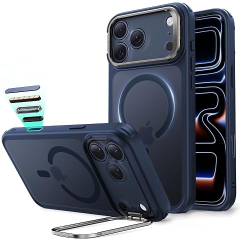 ESR for iPhone 17 Pro Case with Stash Stand Camera Control Cover Compatible with MagSafe Military-Grade Drop Protection