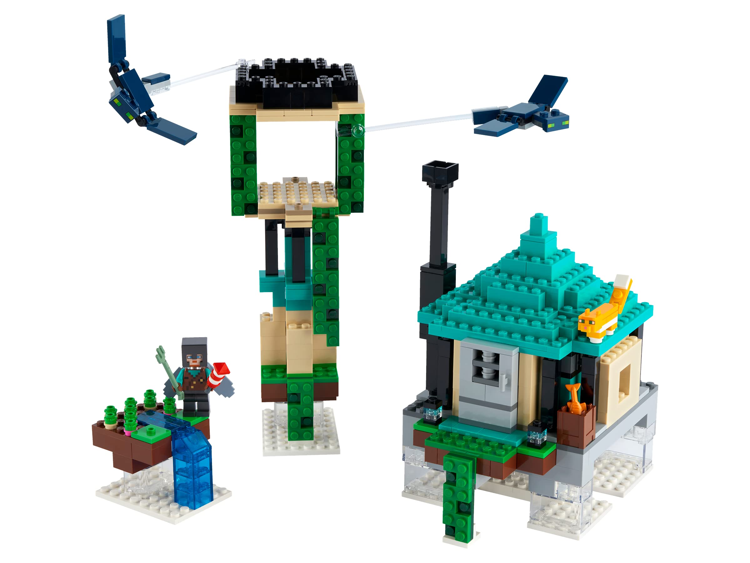 Lego Minecraft Gokyuzu Kulesi Bir Pilot 2 Ucan Hayalet Ve Bir Kedi Iceren Eglenceli Ucan Adalar Yapim Seti 565 Parca Amazon Com Tr Oyuncak