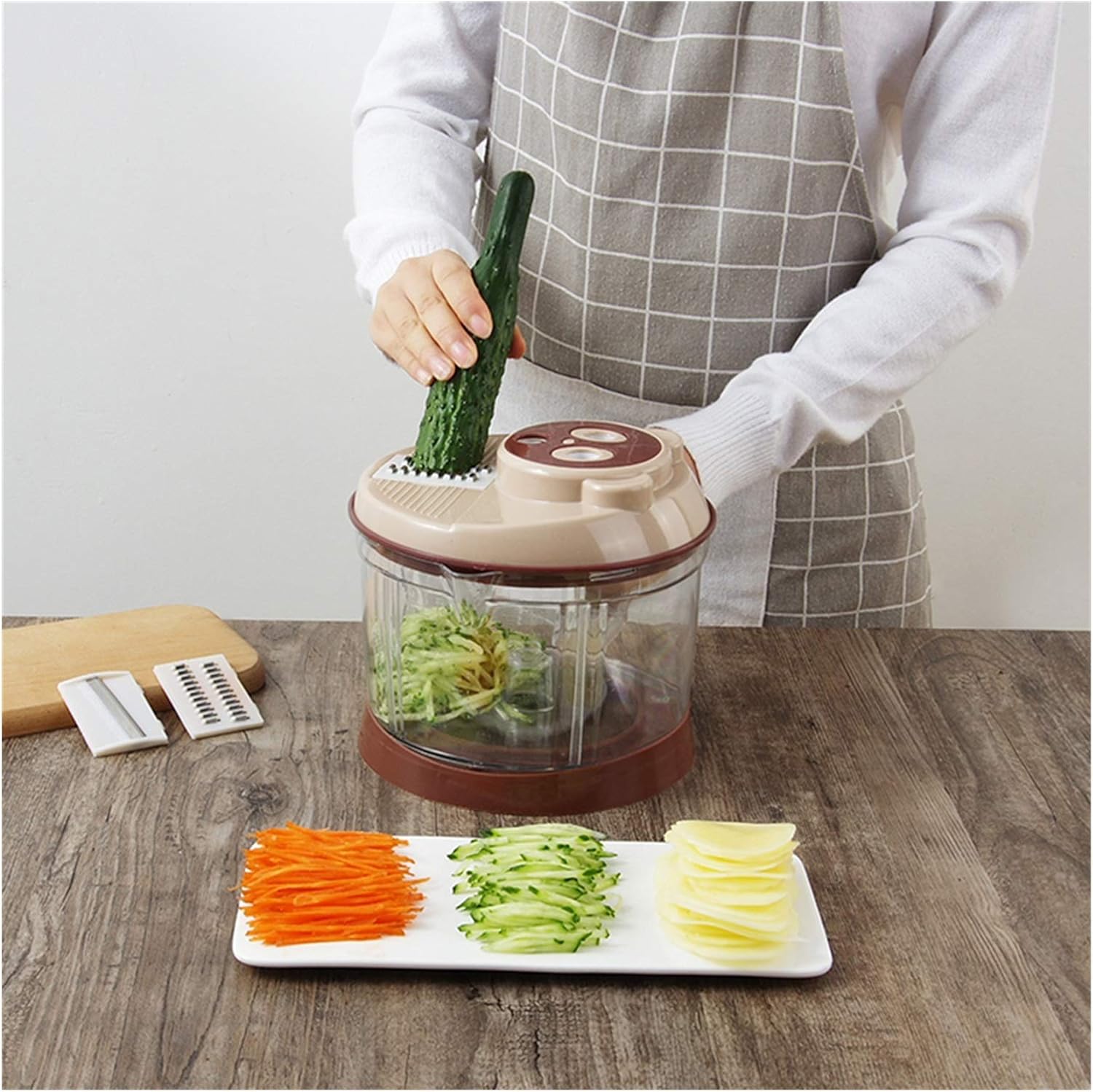 ミートグラインダー、 手作業ミートグラインダーチョッパーミートグラインダーブレンダーミキサー肉フルーツ野菜ナッツハーブフードカッター