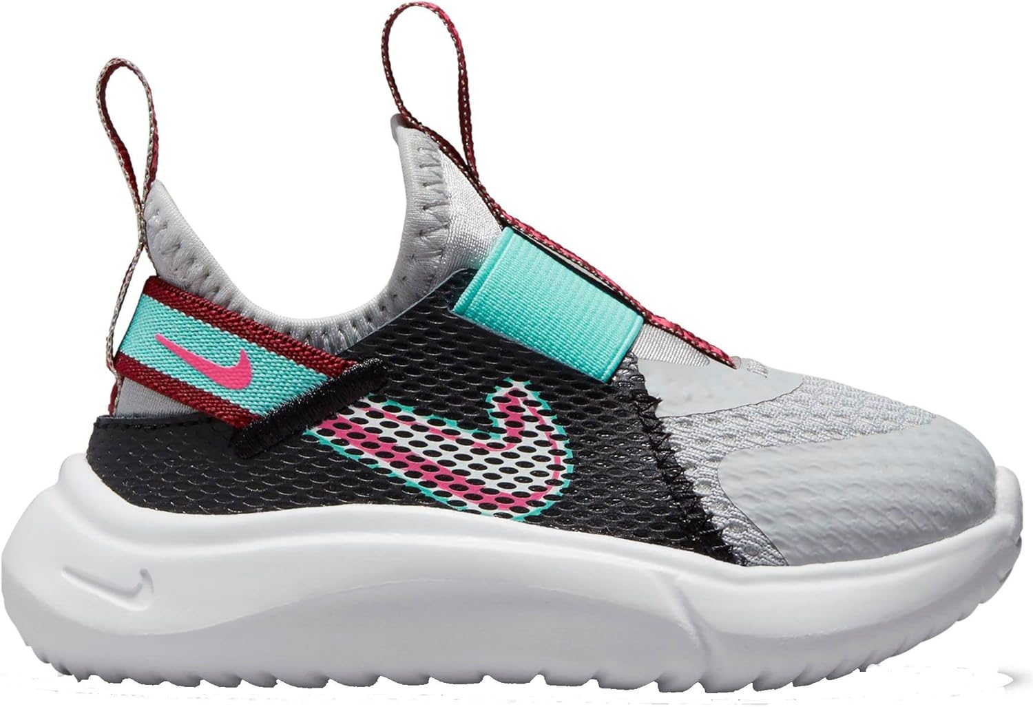 Nike Flex Plus Toddlers Casual Running Shoe, Grey/Blue,6
