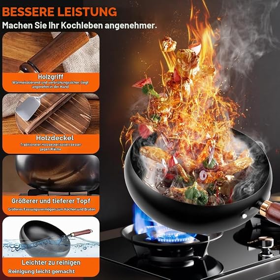 Iron Pan Forged Uncoated Iron Pan Japanese Iron Pan
