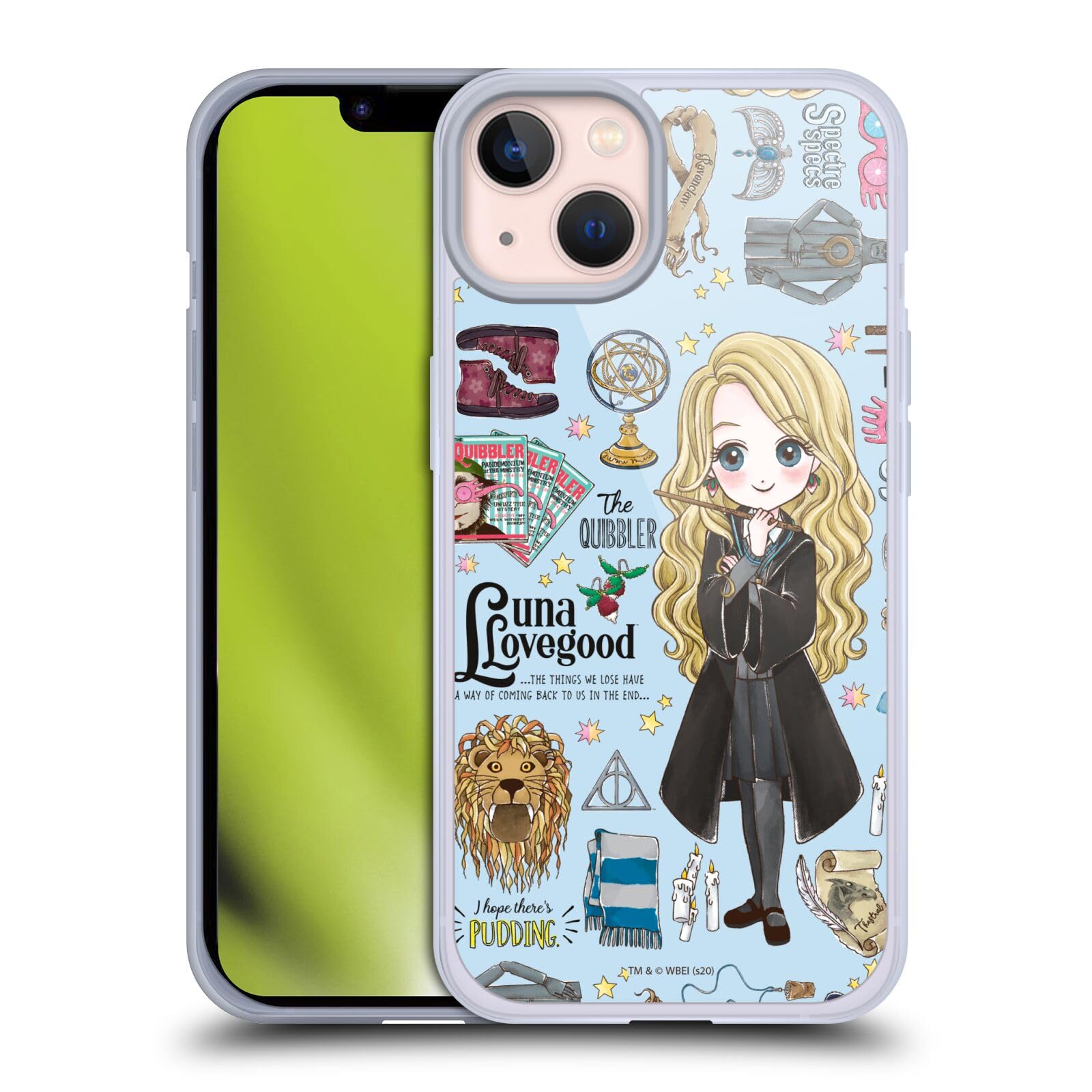 Head Case Designs Licenciado Oficialmente Harry Potter Patrón Luna Reliquias de la Muerte XXXVII Caso Funda de Gel Suave Compatible con Apple iPhone 12 / iPhone 12 Pro — view 89
