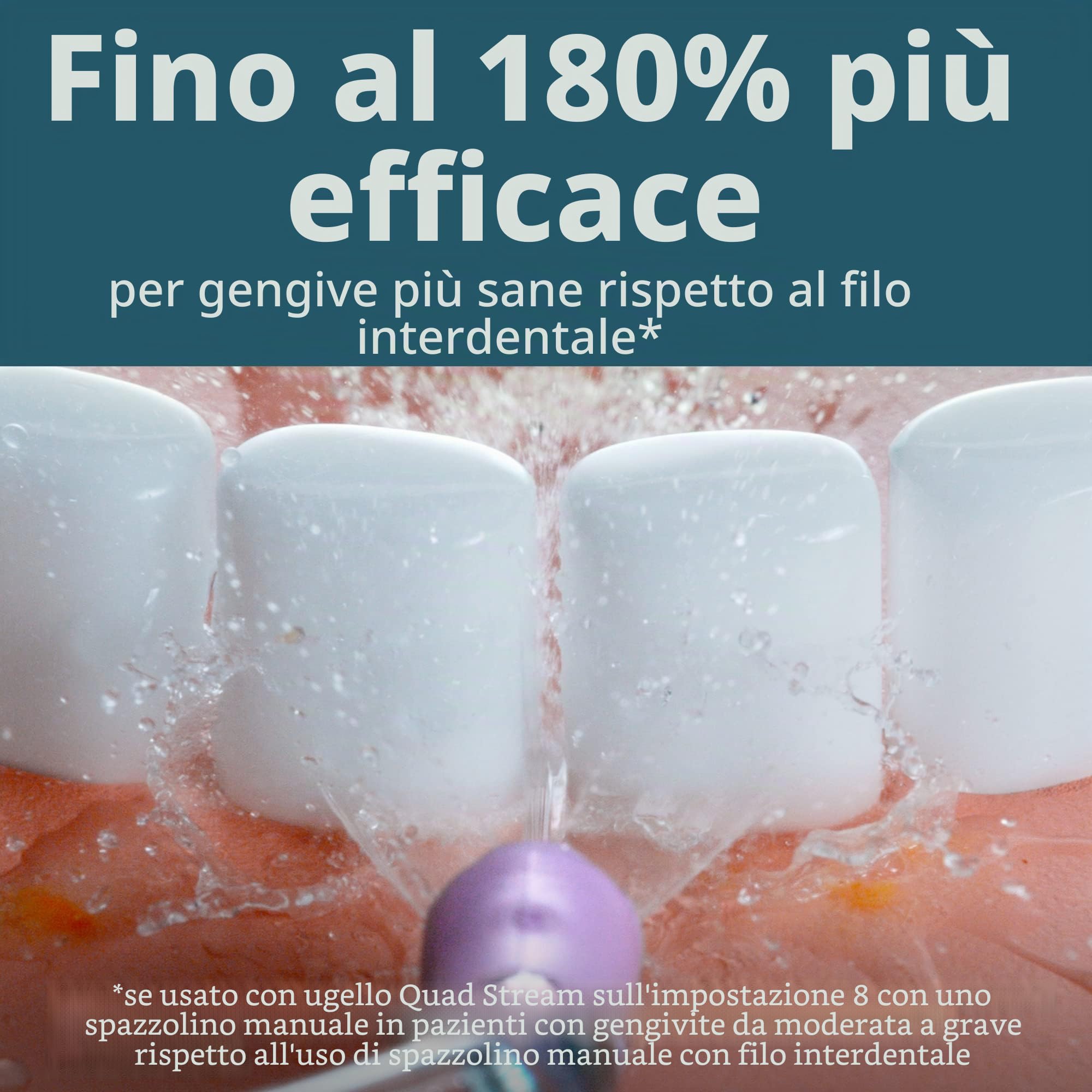 Philips Sonicare Power Flosser 5000, bianco, imballaggio senza frustrazione, HX3811/20