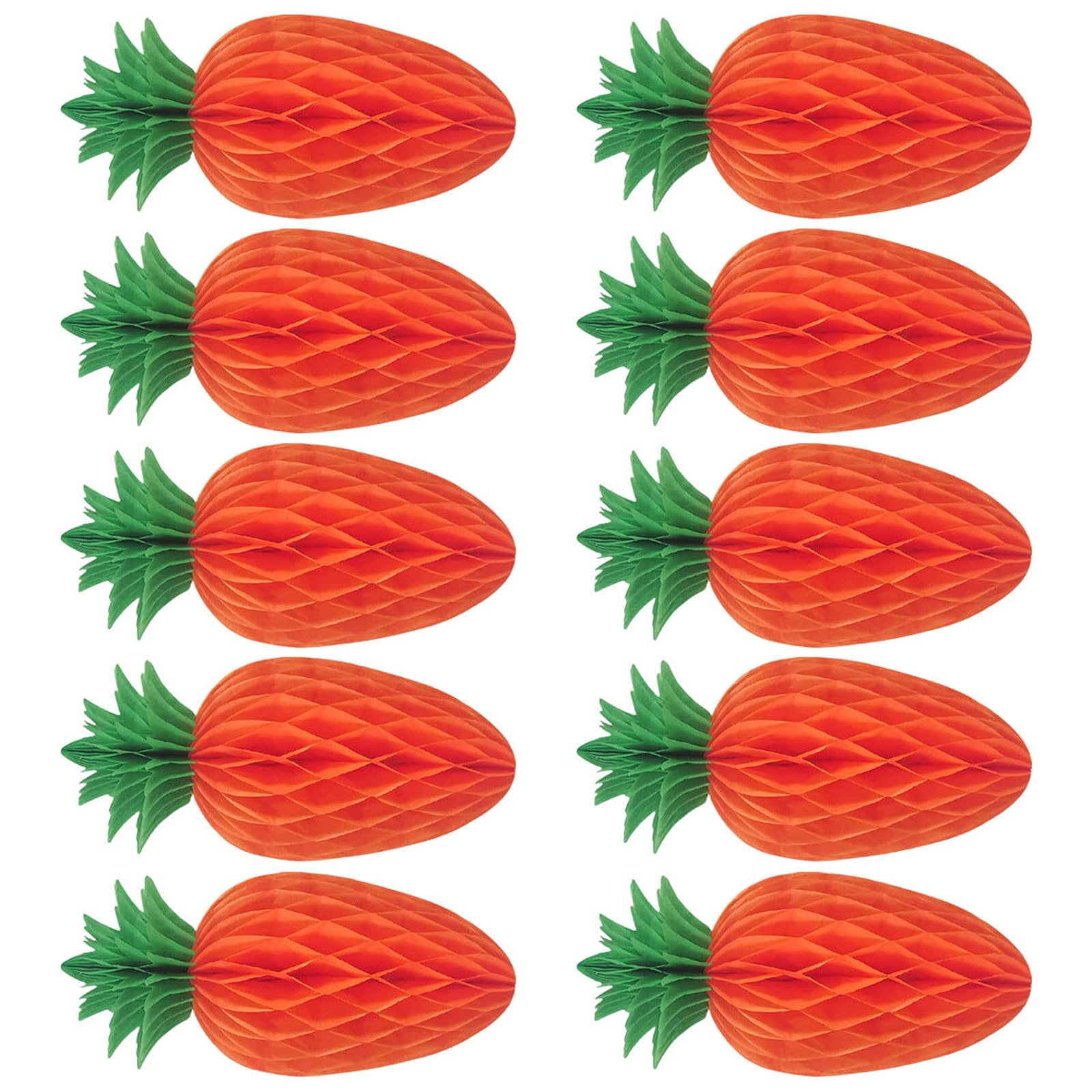 10Pieces Paper Carrot Hanging Ornament for Festival Celebration Themed Party Kid Birthday Party and Home Decoration Carrot Hanging Ornament