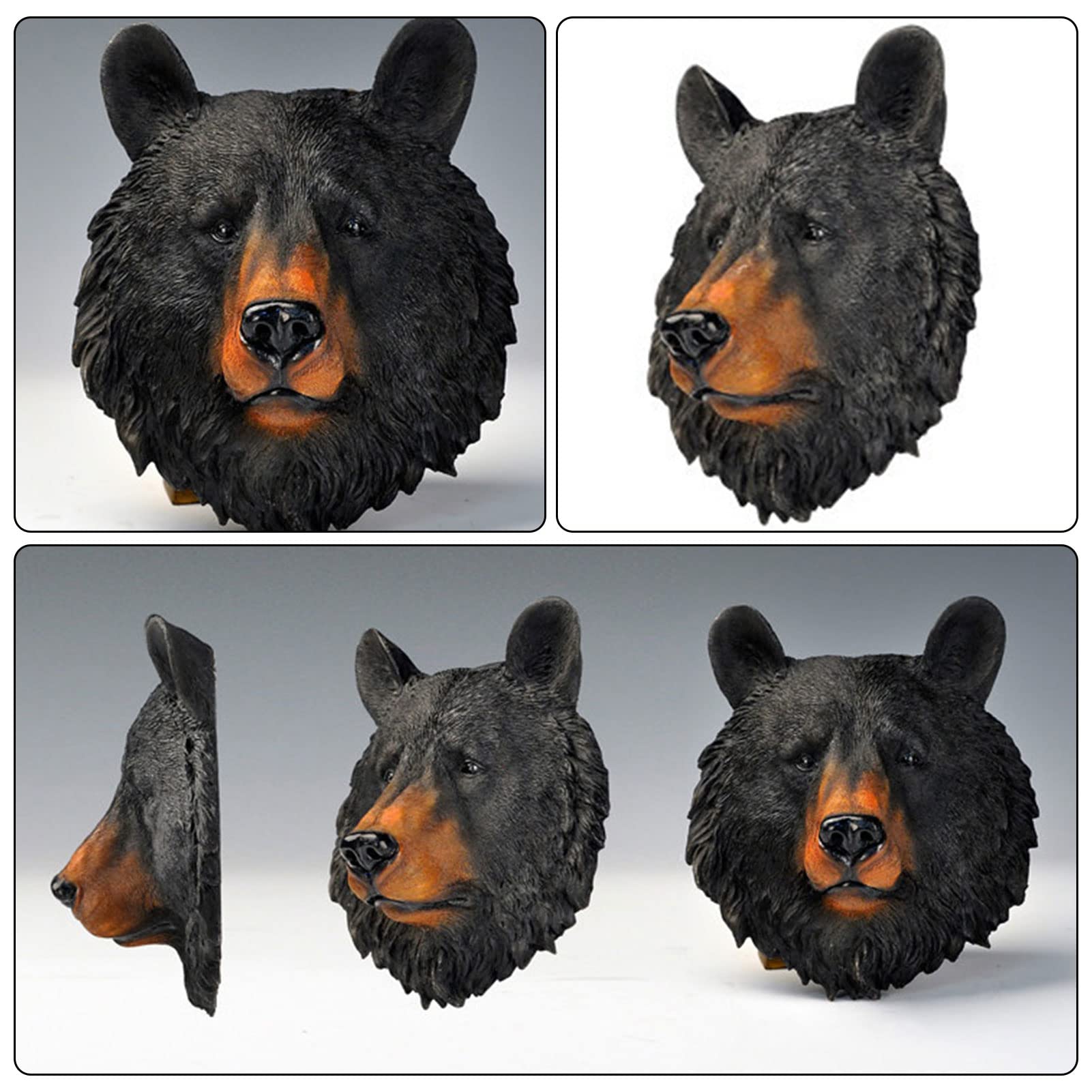 Amazon.co.jp: SAEYZ 3D動物の頭 壁掛け 樹脂 壁飾り インテリア