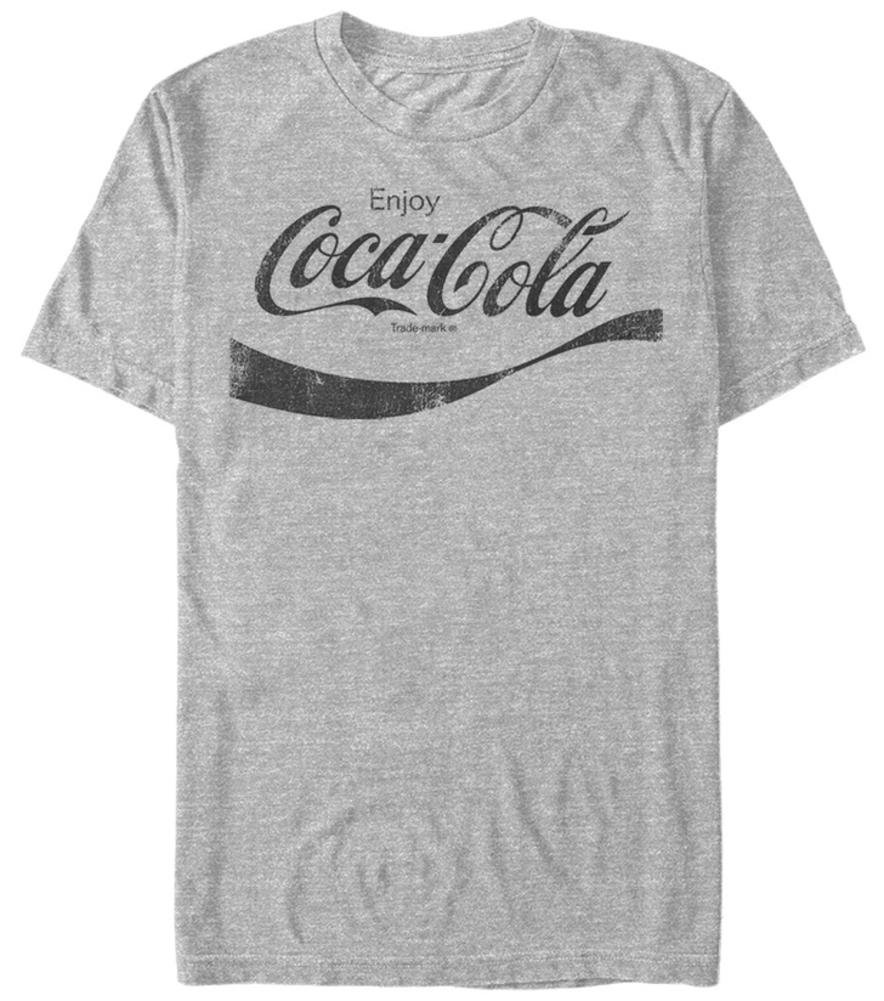 Coca-Cola Men's Athletic Heather The Taste Of Time Coke Short Sleeve T-Shirt, Xl