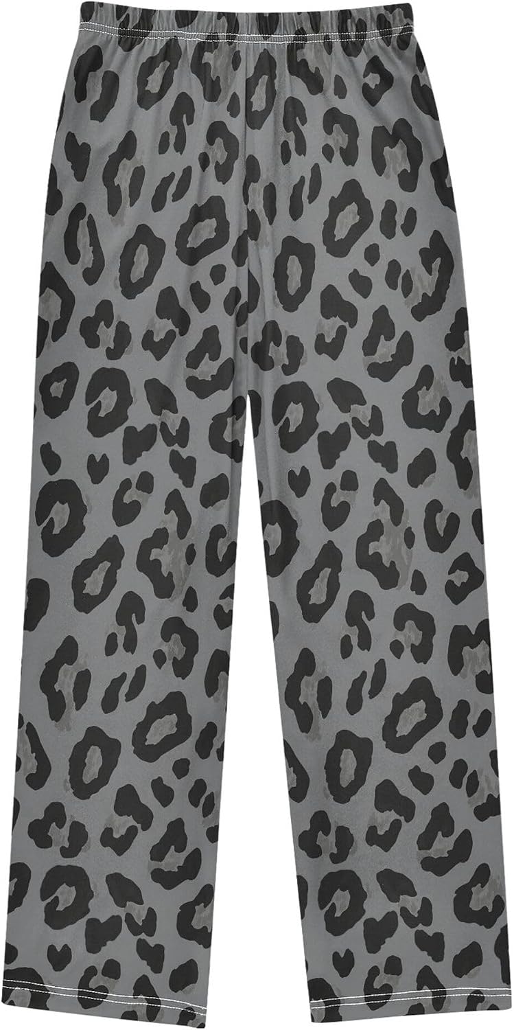 Pajama Pants Pajama Bottoms Soft Pjs Elastic Waist Lounge Pants 6-14Y