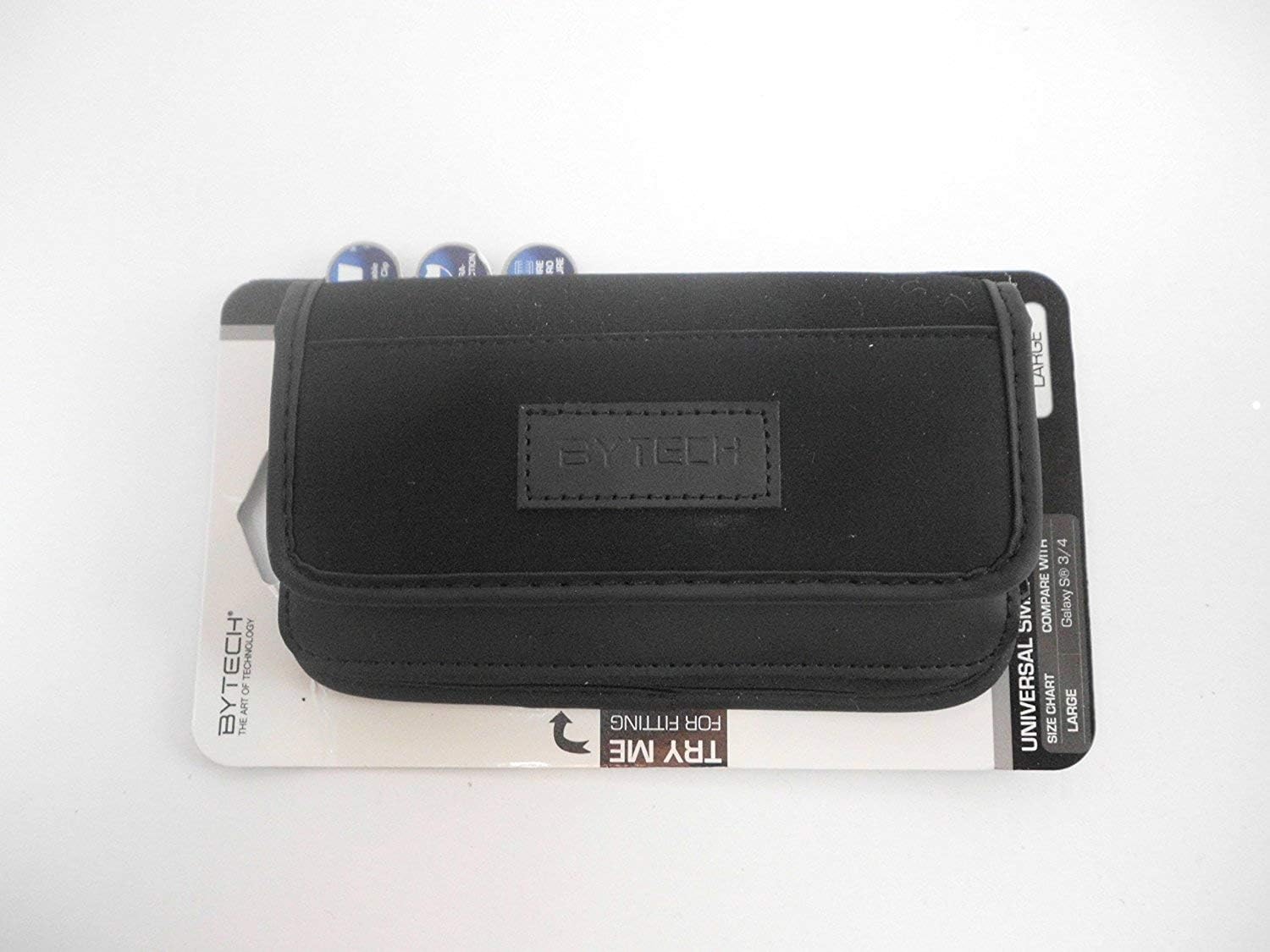 Bytech BY-PP-MD-116-BK Universal Horizontal Smartphone Holster Case Medium/Black