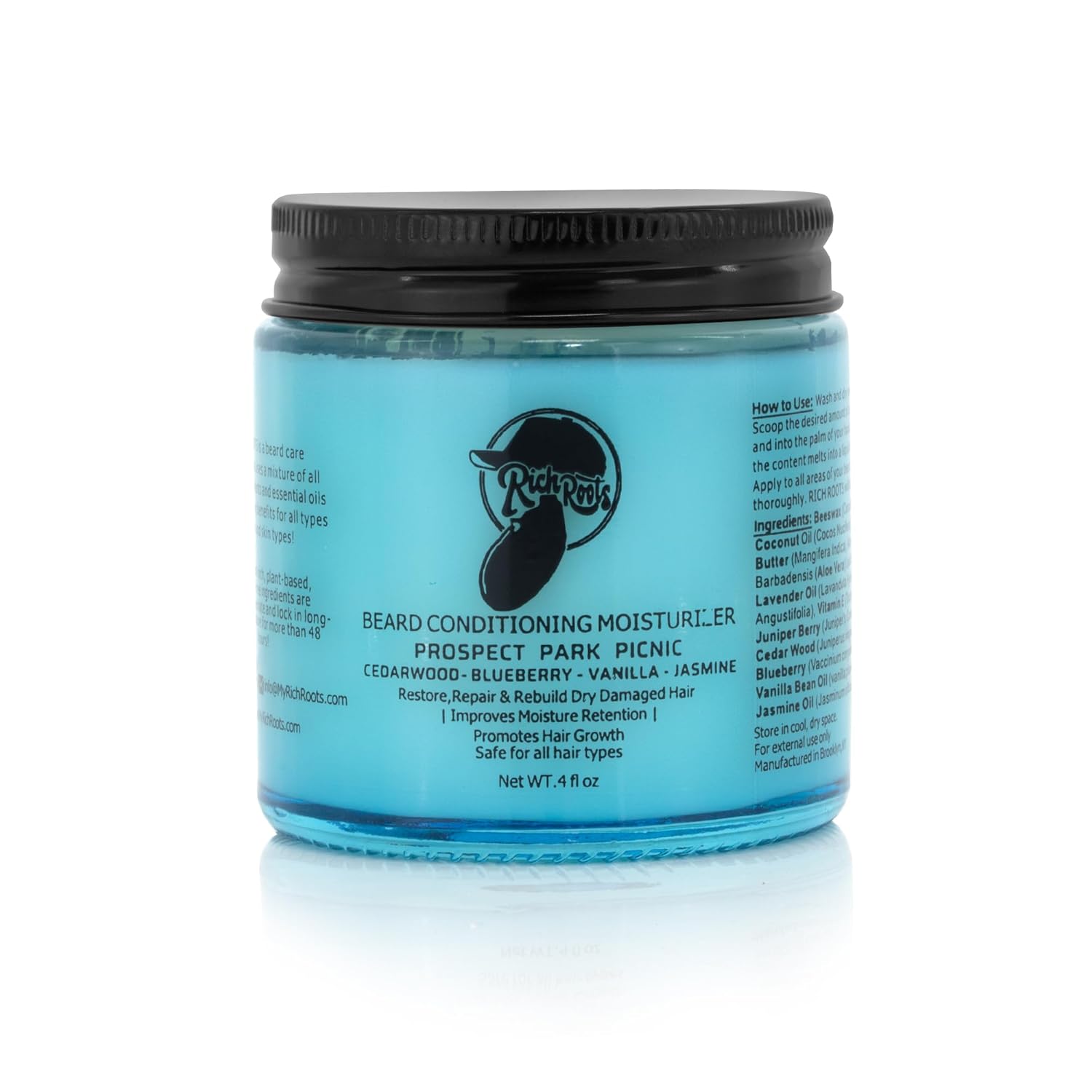 Rich Roots Beard & Hair Conditioning Moisturizer (Prospect Park Picnic) (Small, 4 Fl Oz)