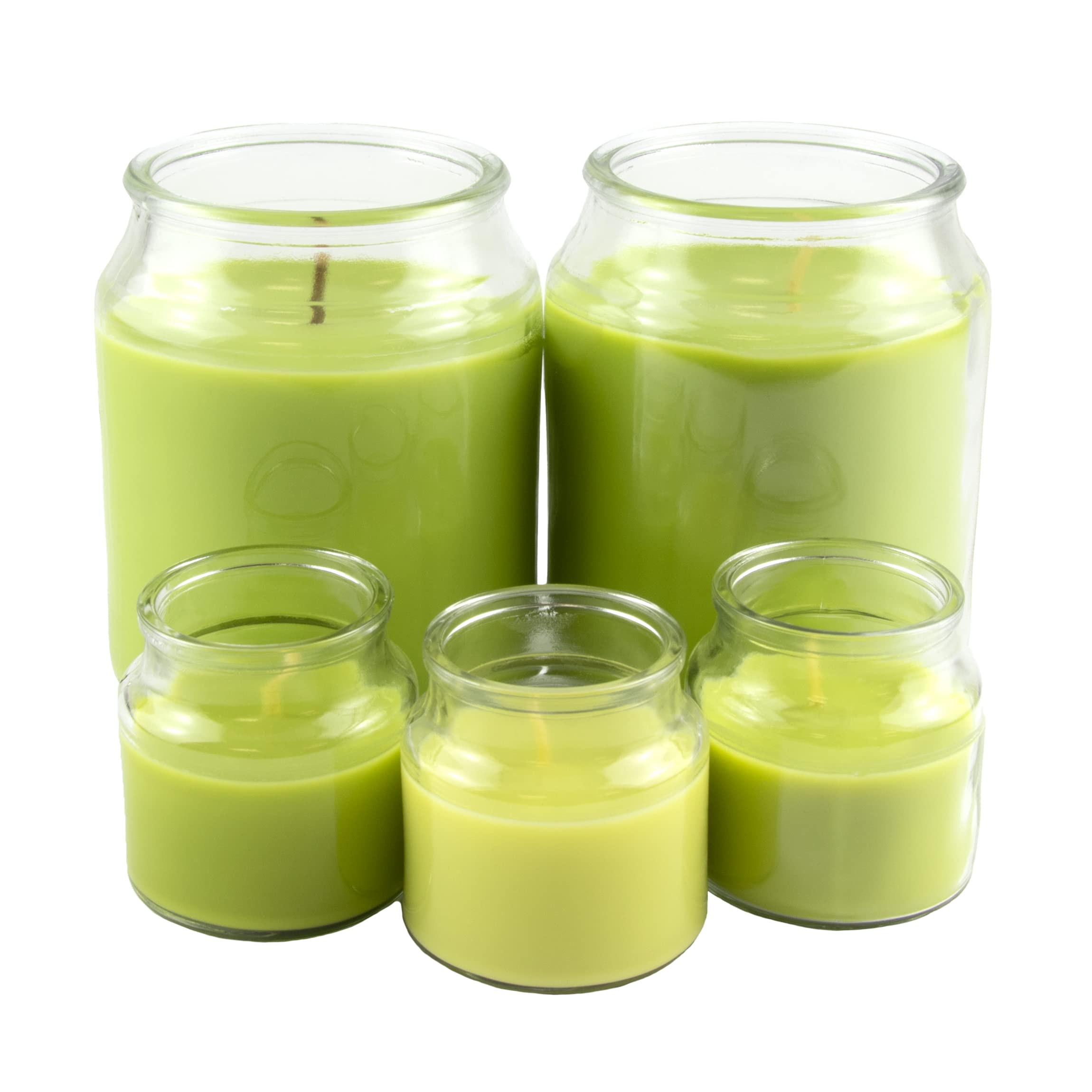 Cilantro and Citrus Scented Jar Candle Set, 5 PC