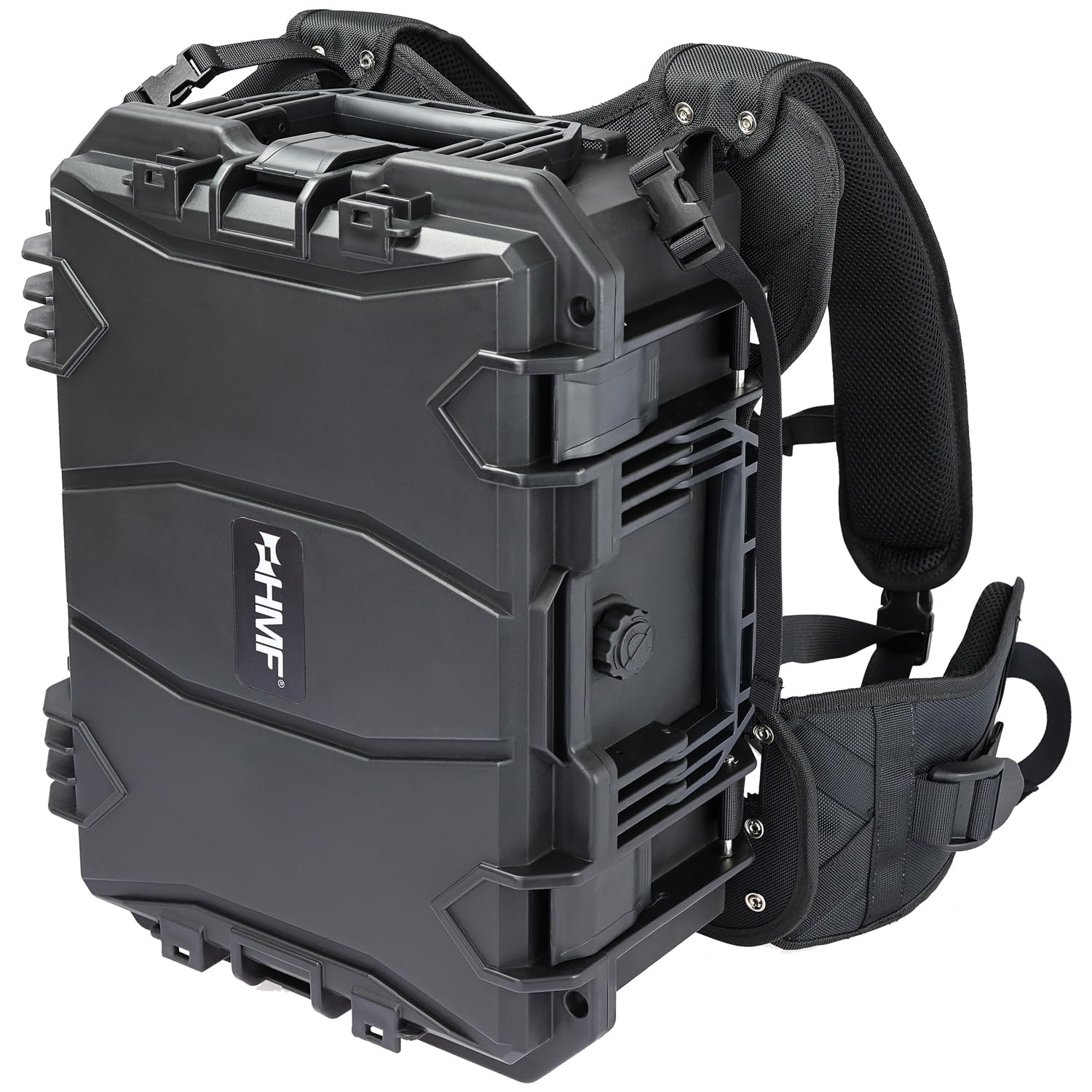 HMF 15401-02 Outdoor Kamerarucksack mit Rasterschaumstoff, Fotorucksack groß | 47,5 x 38 x 22,5 cm