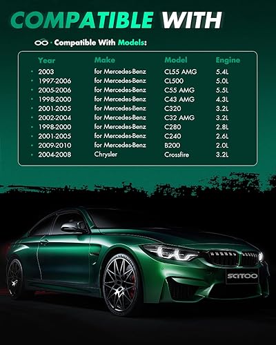 Miniatura 10 de SCITOO Paquete de 8 bobinas de encendido para Mercedes-Benz para Chrysler para Crossfire L6 V6 V8 automóviles aptos para OE UF359 C1444 C1361