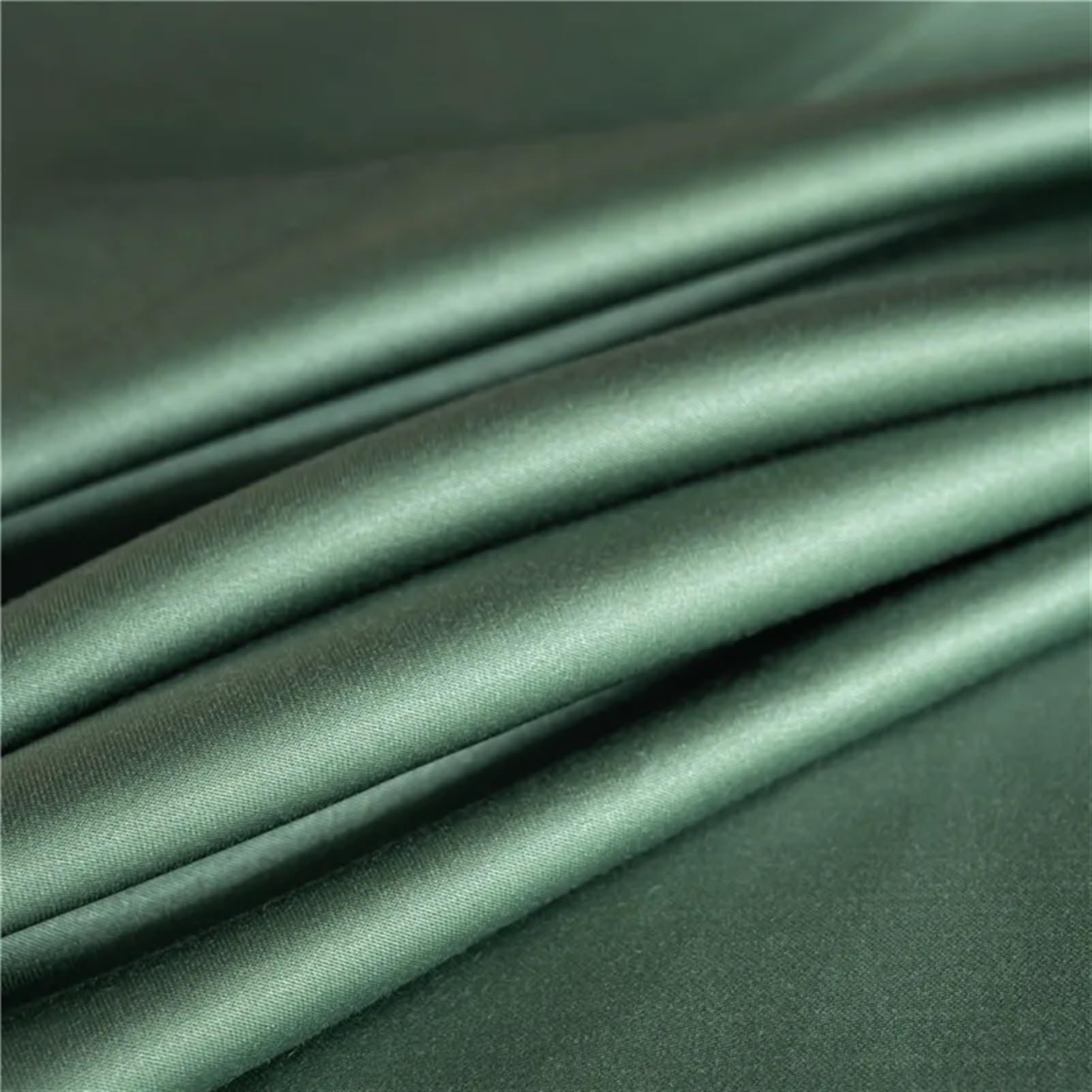 LUKYWANG Summer Ice Silk Sheets Natural Mulberry Silk Flat Sheet Solid Color Bed Sheet King Size Bedding Sheet Home Textile Sheet Ice Silk Bed Sheet(Green,230x250cm)