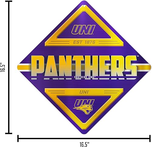 Miniatura 157 de Rico Industries NCAA - Letrero de metal estándar de 16.5 x 16.5 pulgadas, decoración del hogar, dormitorio, oficina, cueva de hombre