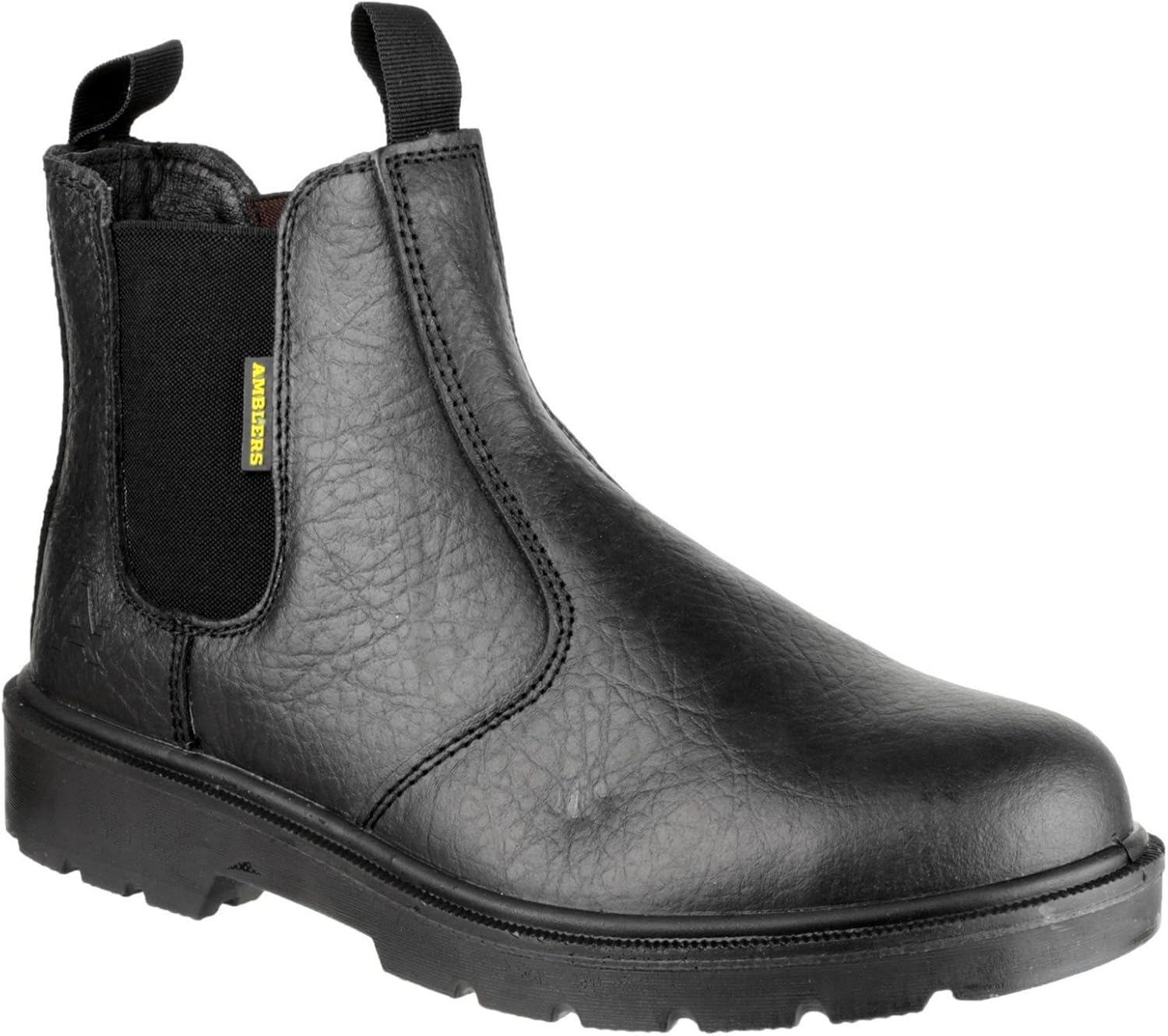 Amblers Safety Mens FS116 Dual Density Pull on Safety Dealer Boot Black Size UK 9 EU 43