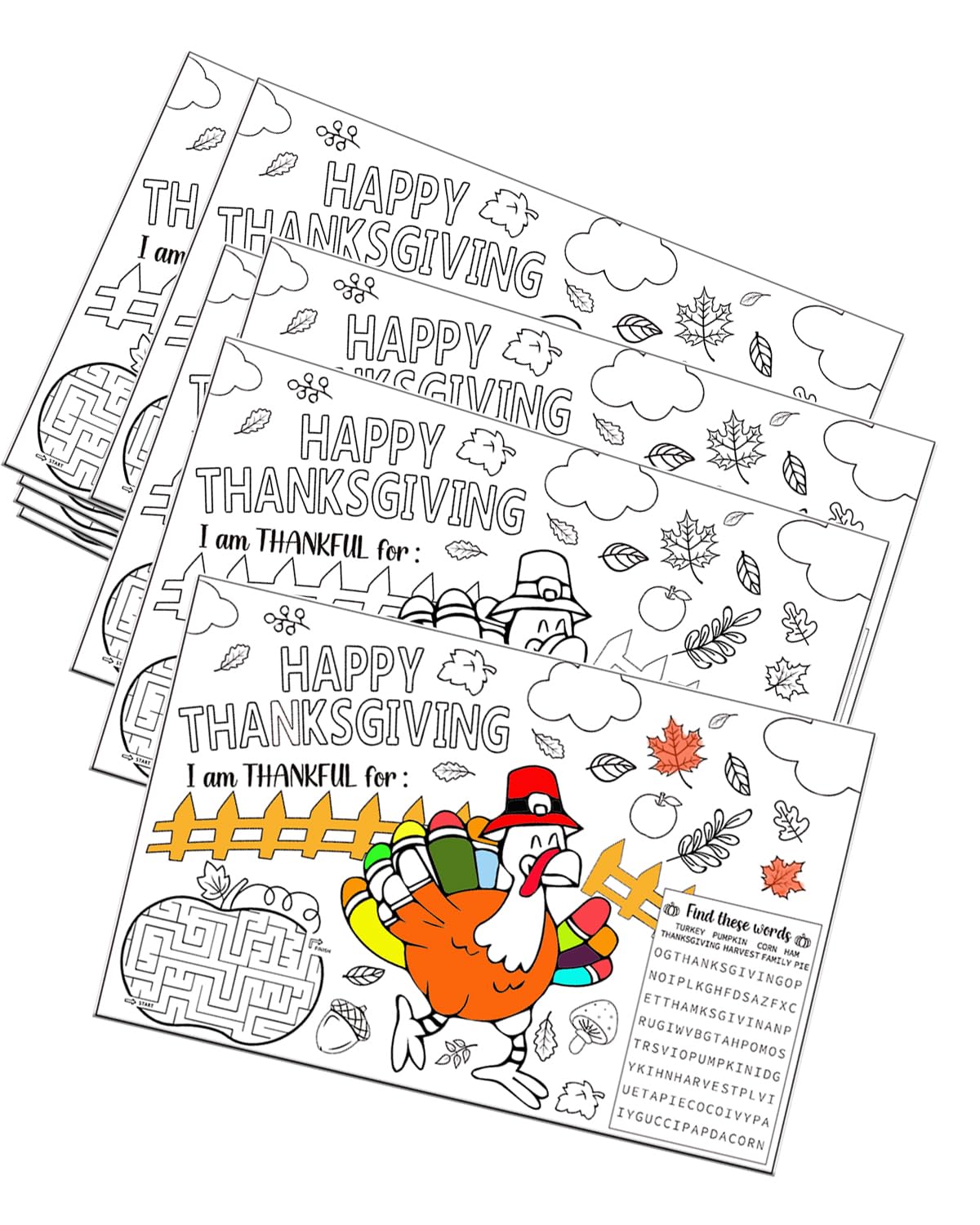 Sets de table jetables papier à colorier enfants pour éviter les taches et occuper les petits