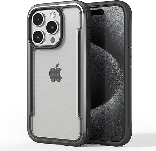 Miniatura 21 de RAPTIC Funda de cristal transparente Shield para iPhone 16 Pro Max, [protección contra caídas de grado militar 5X], [tecnología que no se