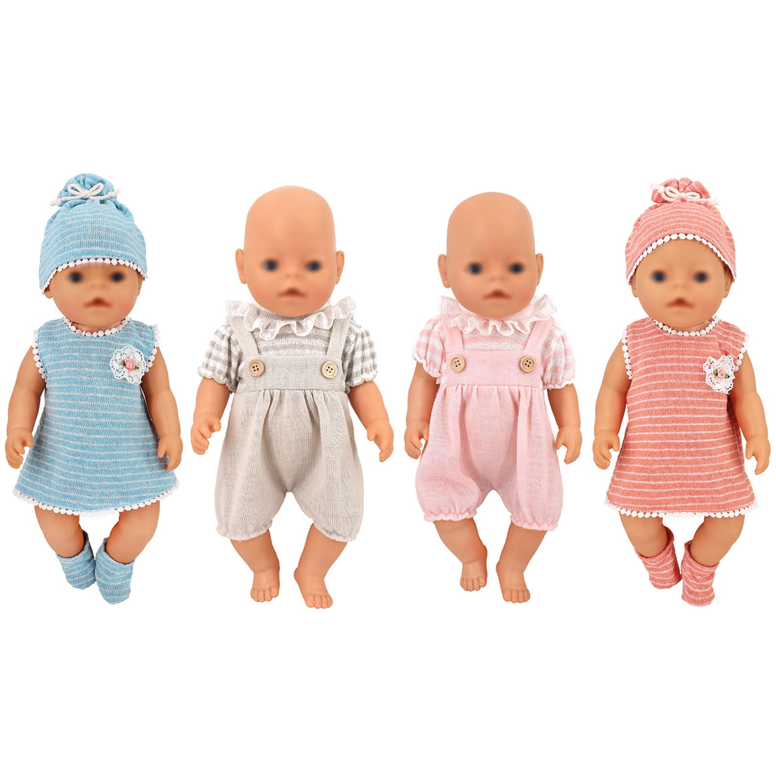 Baby Doll Clothes Accessories with Hat Socks for 18 Inch Girl Doll and 14-16 inch Doll — view 2