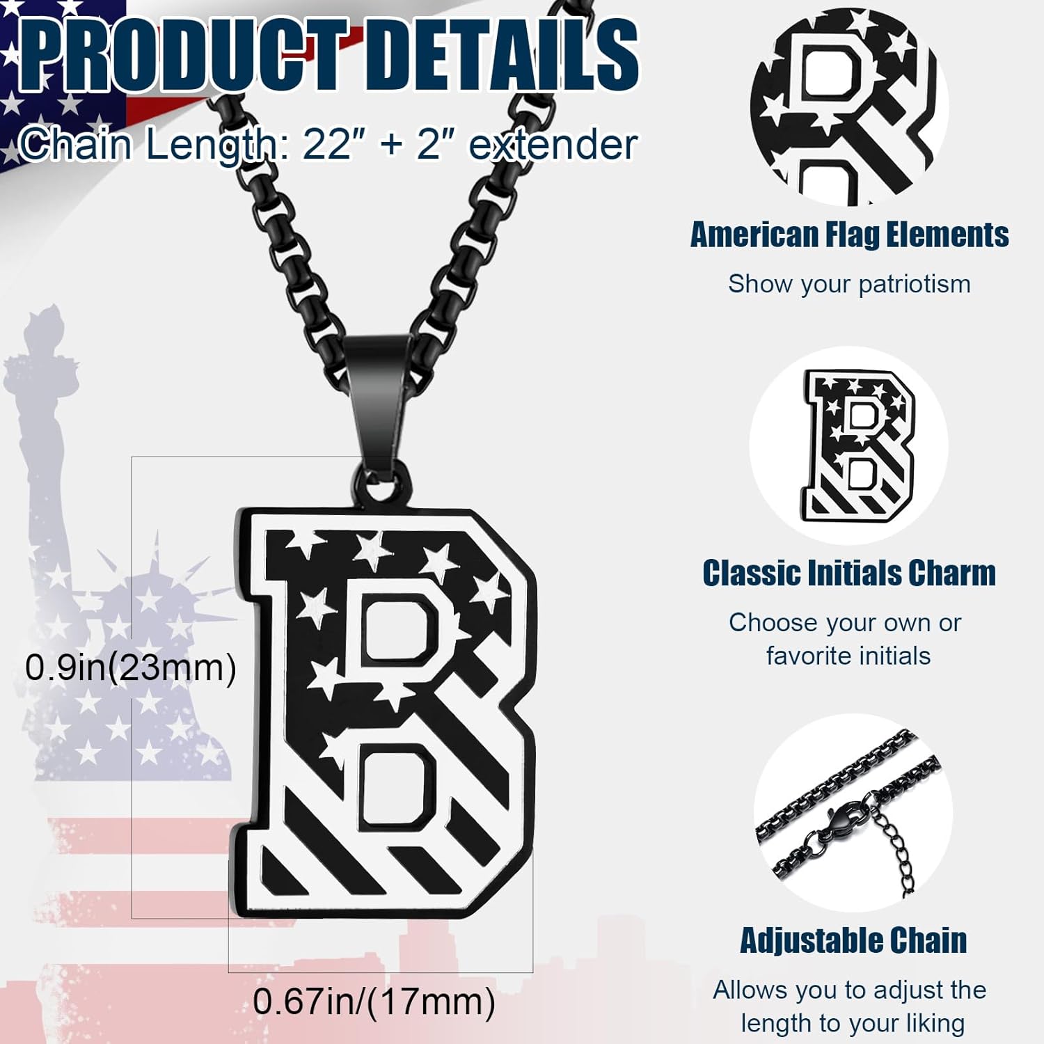 Hisatan Triangle Initial Necklace for Men Women, Stainless Steel Triangle A-Z Letter Pendant Minimalist Silver Mens Geometric Twist Chain Jewelry Gifts for Him Boyfriend Husband, 22+2 IN - Image 3