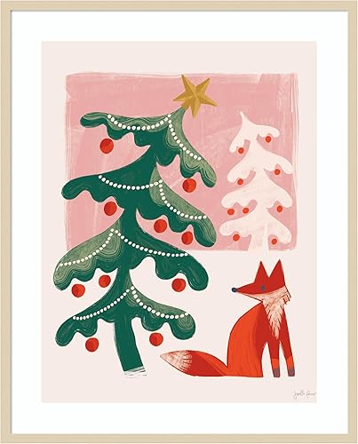 Miniatura 10 de Amanti Art Framed Wall Art Print 25x21 Retro Holiday III by Janelle Penner, Holidays Wall Art, Whimsical Decor, Medium Poster Painting Artwork for