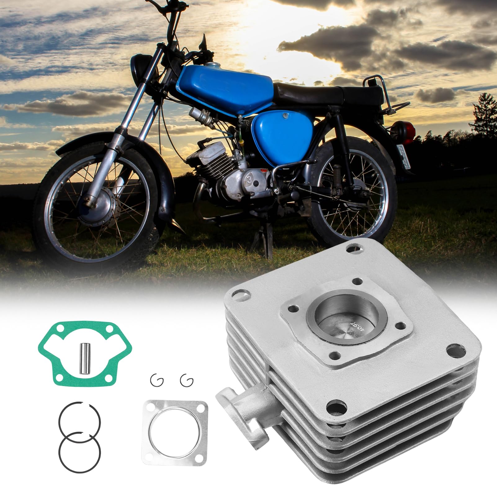 Zylinderkopf 50ccm Umbau M5XX Für Simson KR51/1 Schwalbe SR4- Duo 4/1