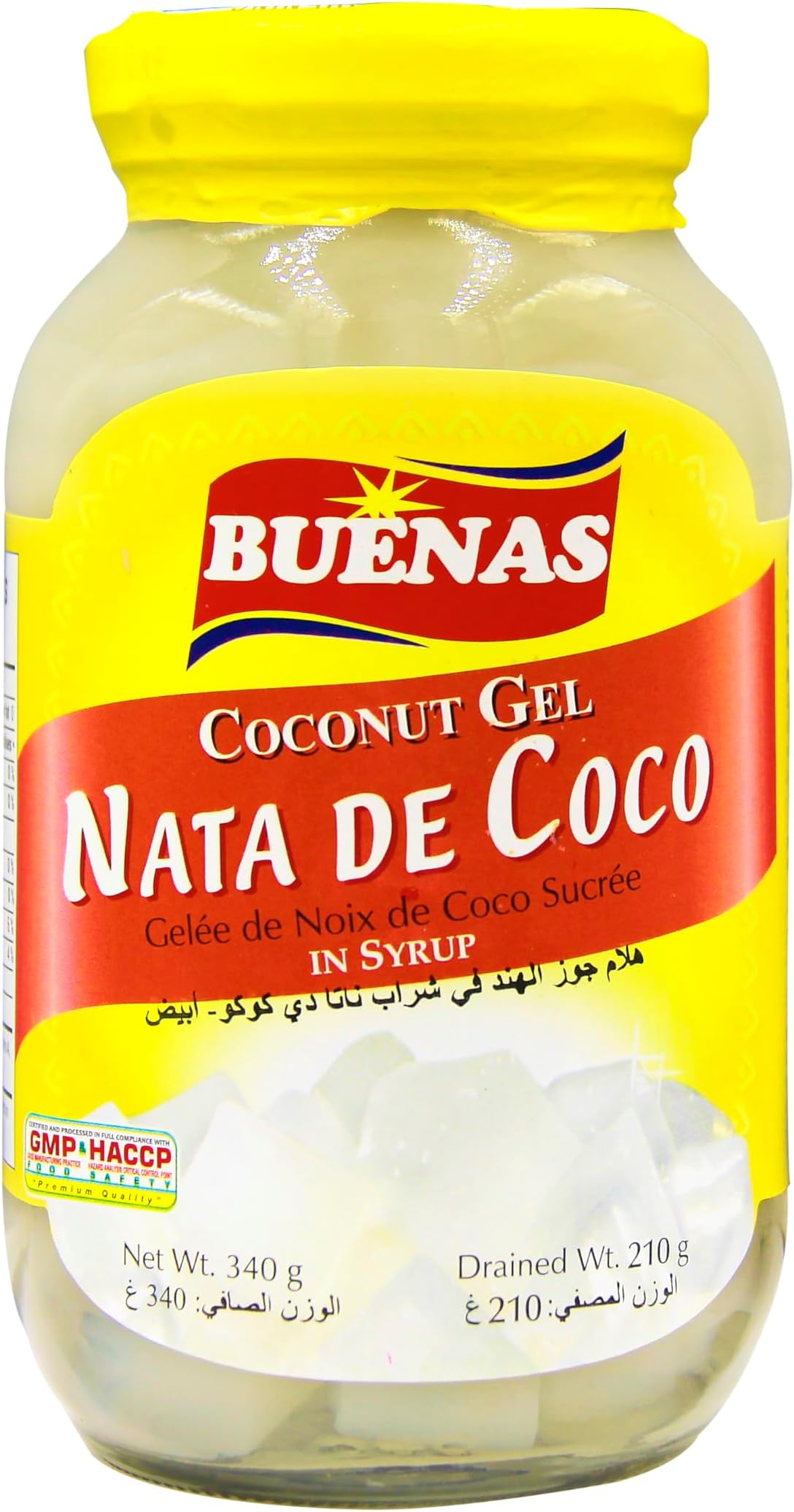 Buenas Nata De Coco Coconut Gel In Syrup 340G