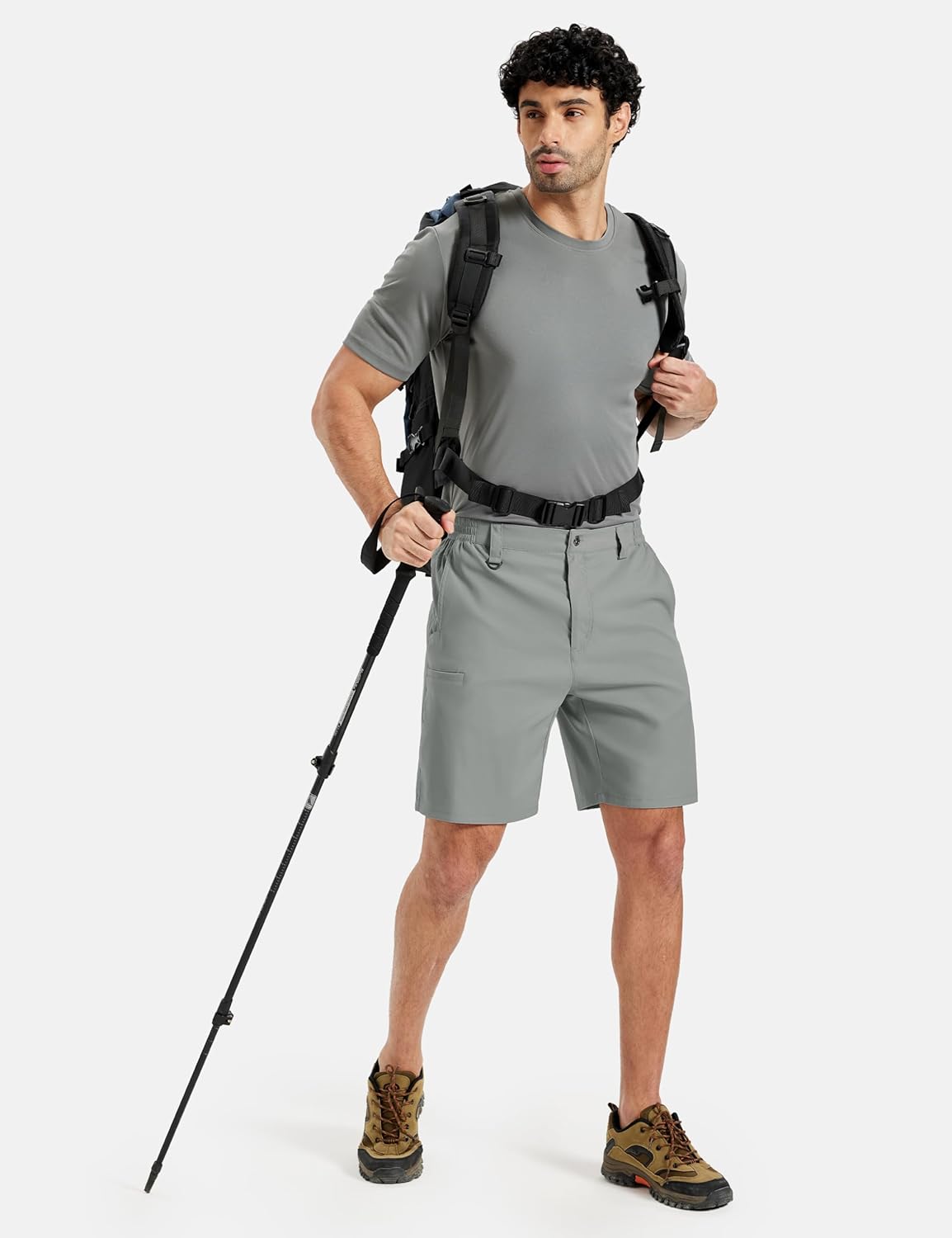 TACVASEN Men's Hiking Cargo Shorts Quick Dry Water-Resistant Lightweight Tactical Outdoor Work Shorts with 8 Pockets - Image 6