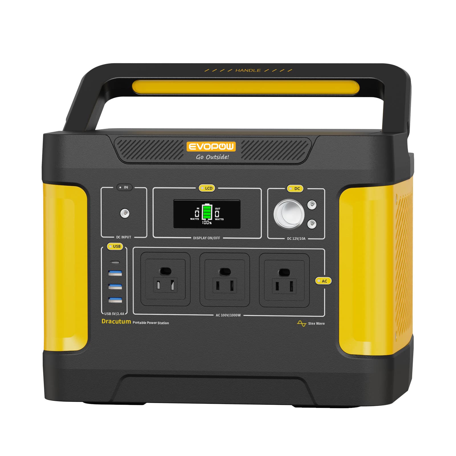 Amazon.co.jp: AIWOLL Evopow ポータブル電源 リン酸鉄リチウム940Wh