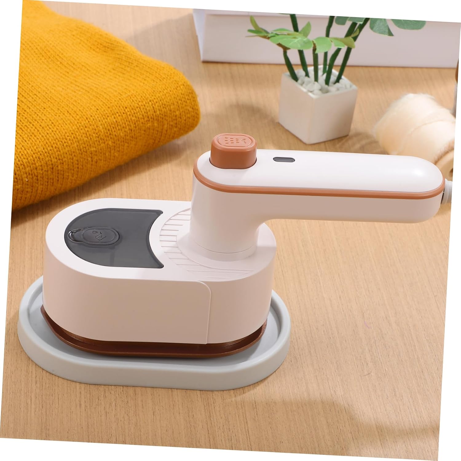 Portable Steam Iron Rotating Handle Handheld Dry Wet Iron for Clothes Travel Alternative Us Plug