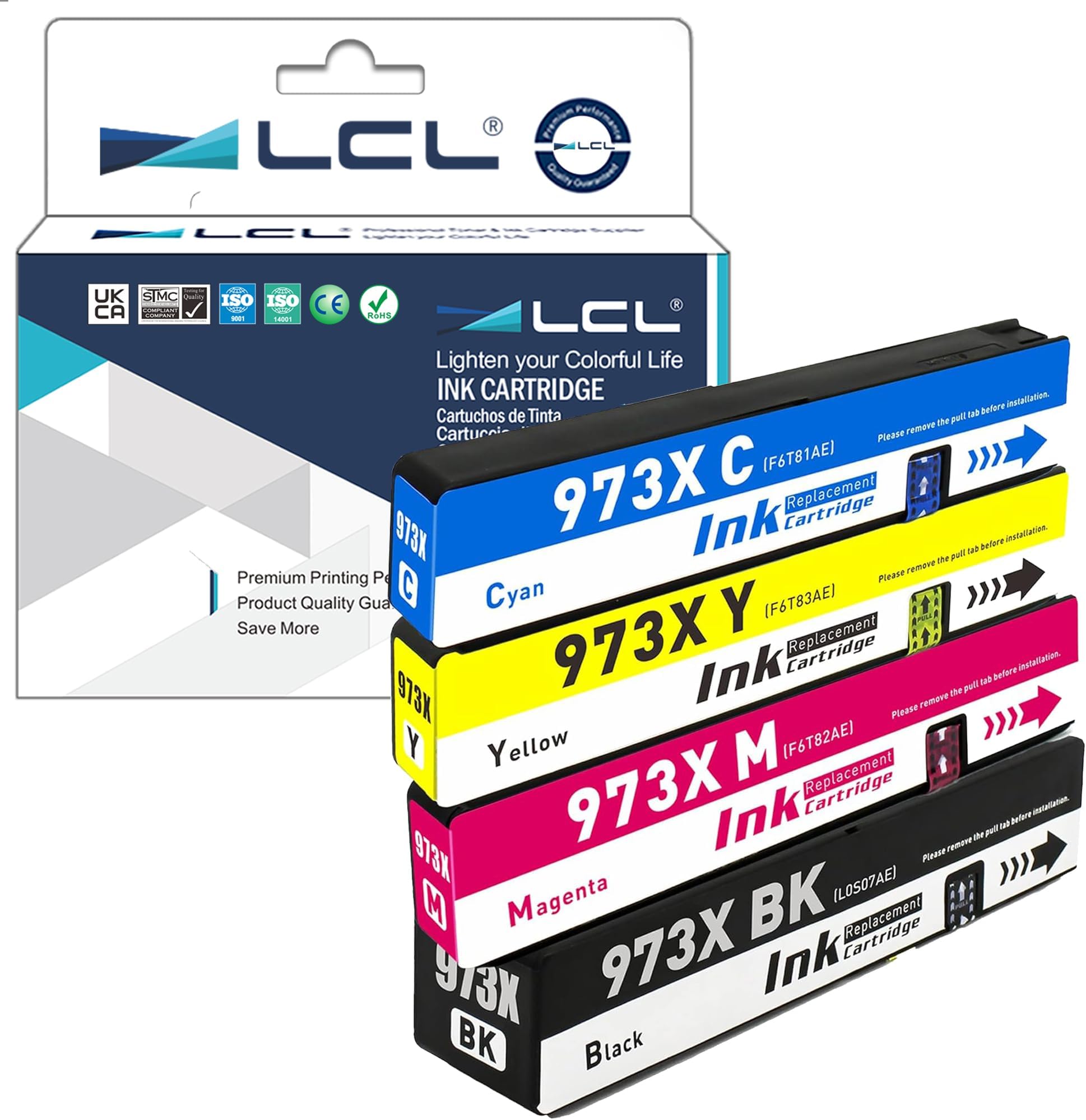973X Ink Cartridges Compatible For HP 352dw 377dw 452dw 452dn 477dw 477dn Inkjet Printers Leak Proof Design Crisp Printing