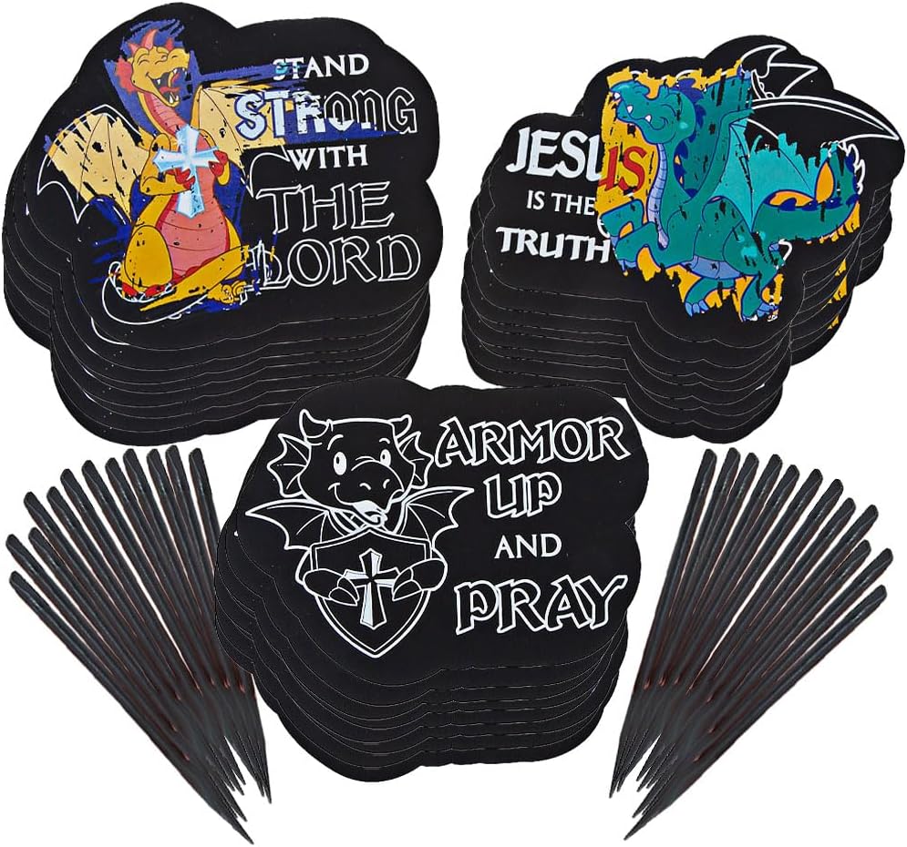 Fun Express Kingdom VBS Magic Color Scratch Dragons - VBS 2026 Vacation Bible School Supplies/Decor - 24 Pieces