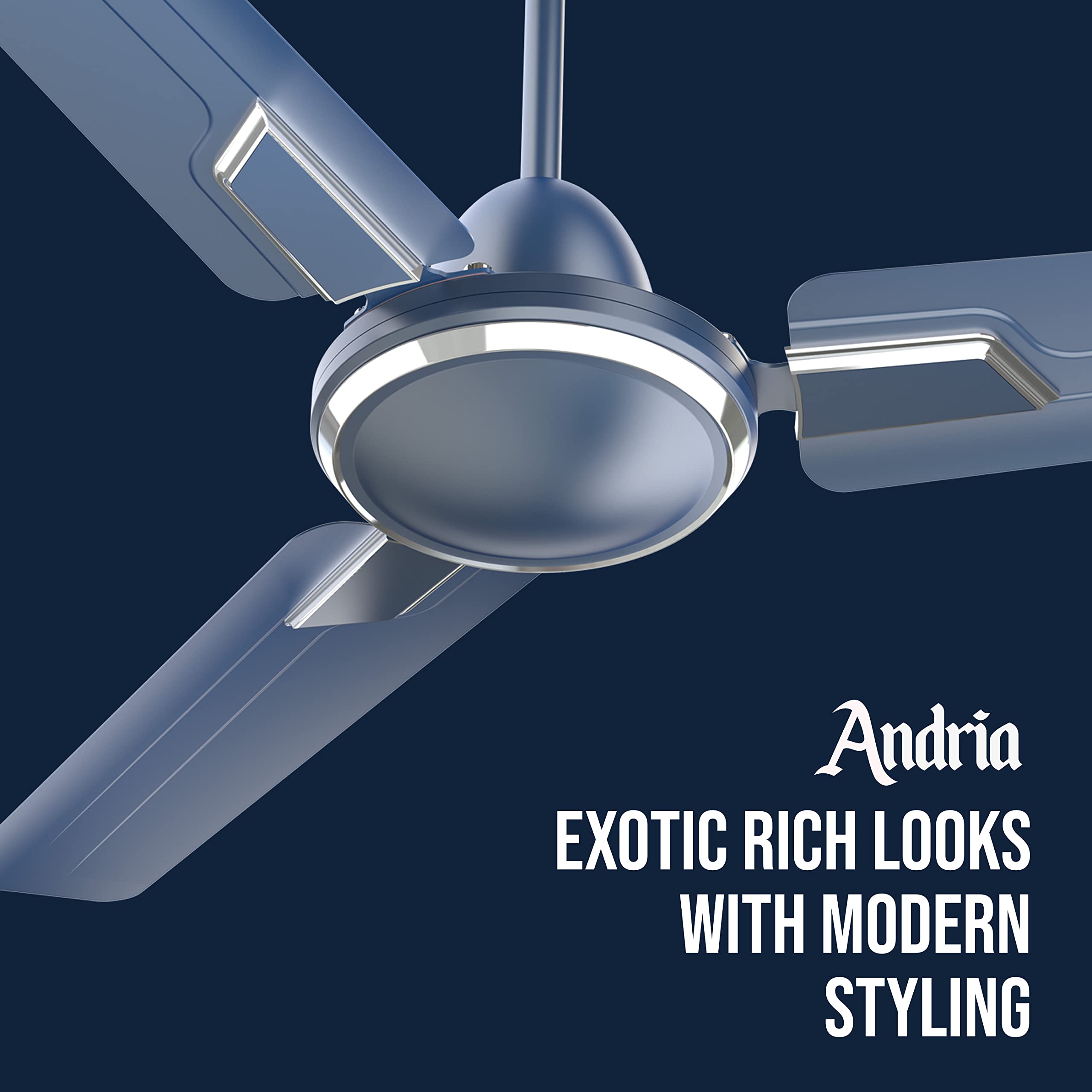 Havells Andria Ceiling Fan - Indigo Blue -3