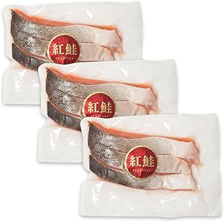 Amazonふるさと納税 【 紅鮭 3切れ×3パック 】 紅鮭 鮭 シャケ サケ さけ しゃけ ベニシャケ ベニジャケ ベニザケ ベニサケ ベニざけ 天然 北海道 釧路市 F4F-3419