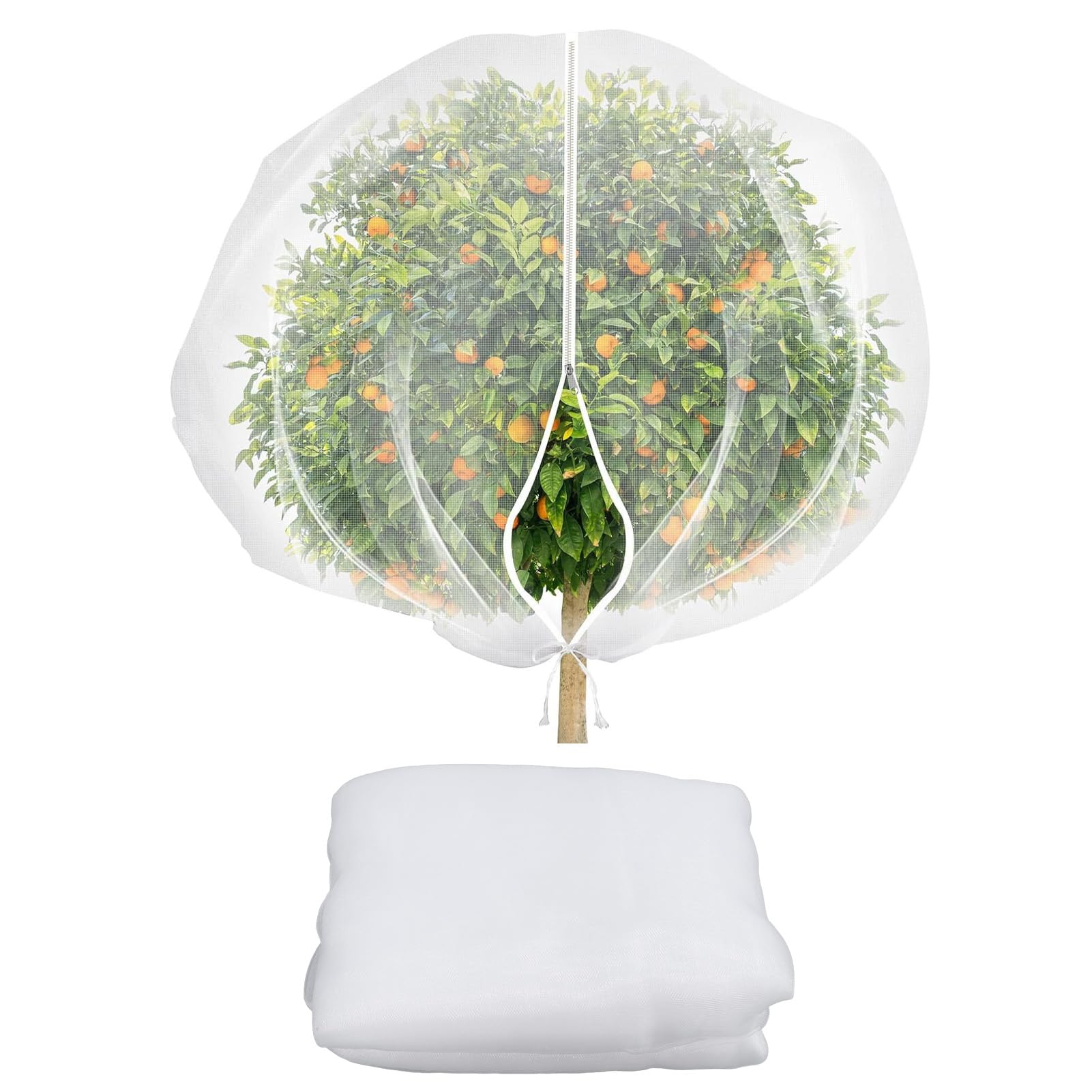 Rete per piante da giardino, copertura protettiva ultra fine per alberi da frutto e arbusti, previene uccelli e creature, 1 sacchetto grande in polietilene (#3)