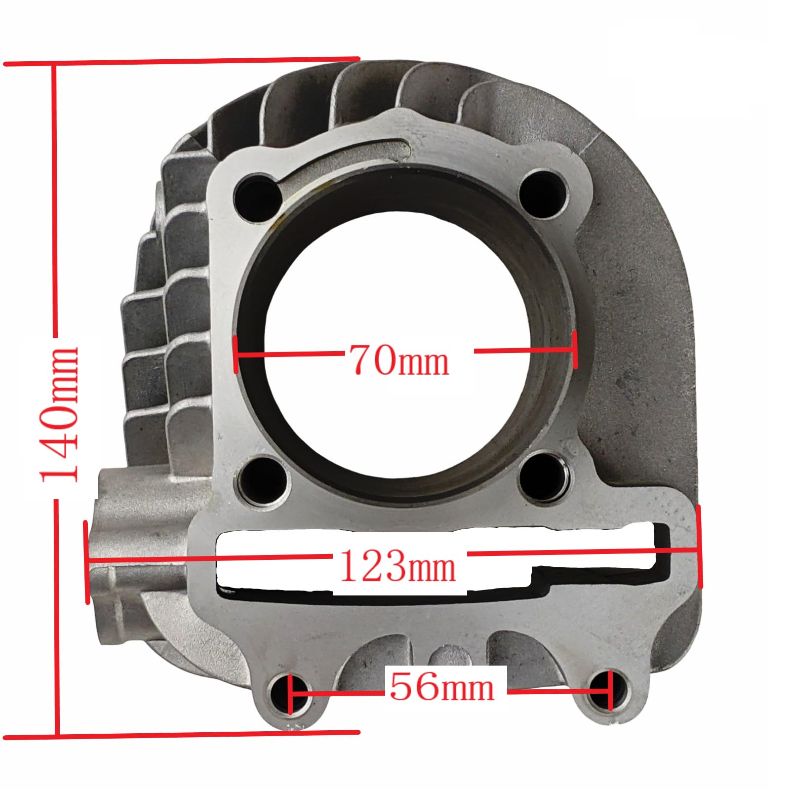 Amazon.com: RedCap 61mm Big Bore Cylinder Piston Kit with Gaskets
